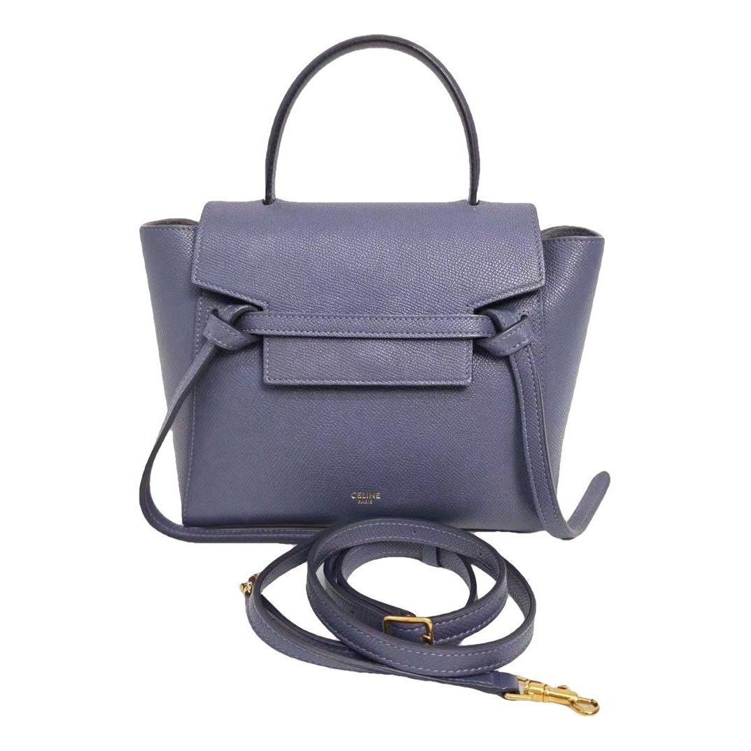 Belt leather handbag