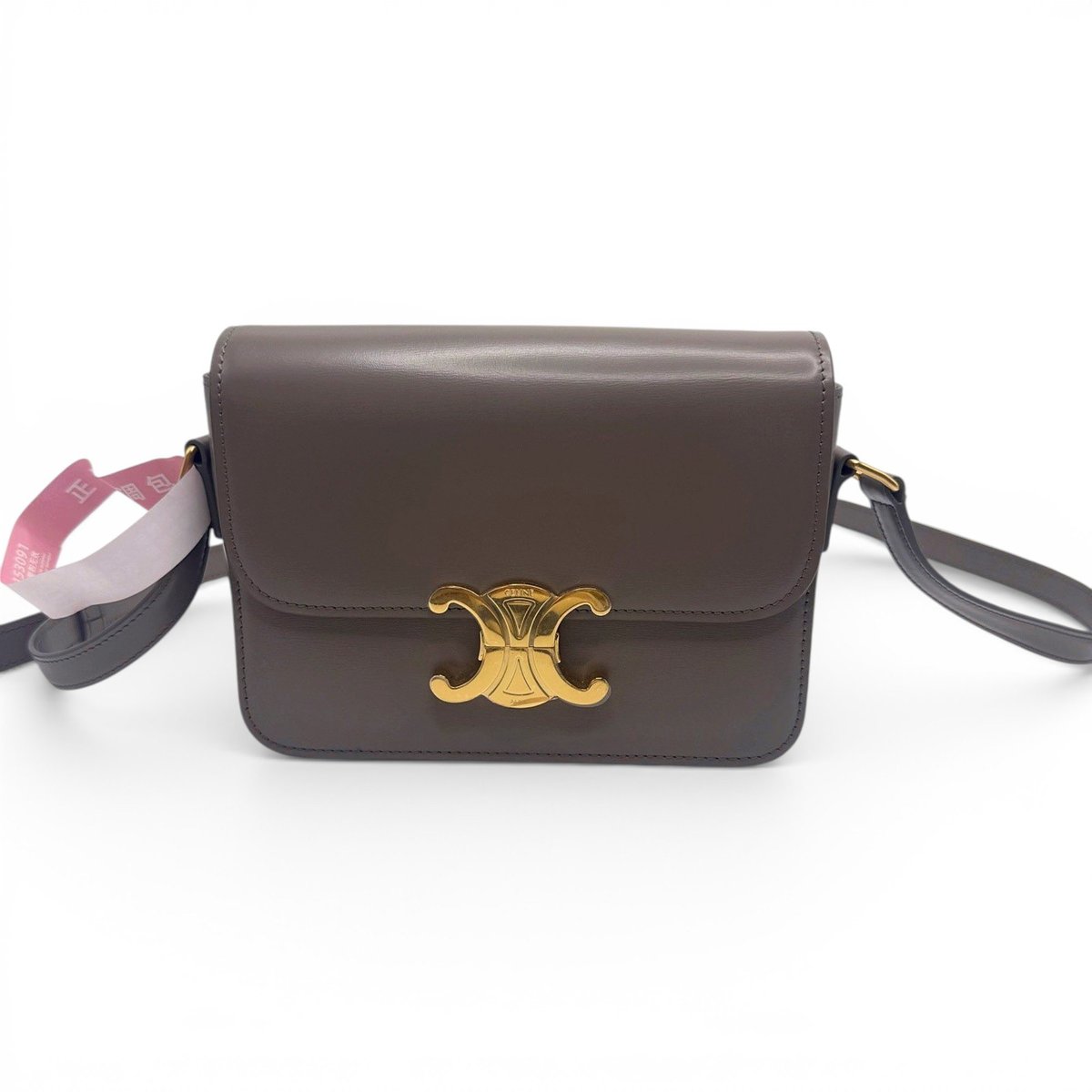 Triomphe leather handbag