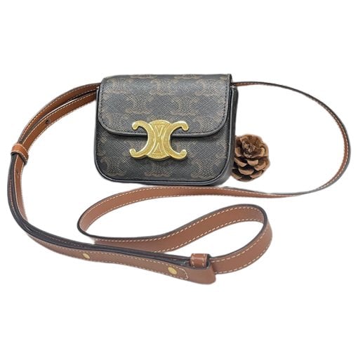 Triomphe leather handbag