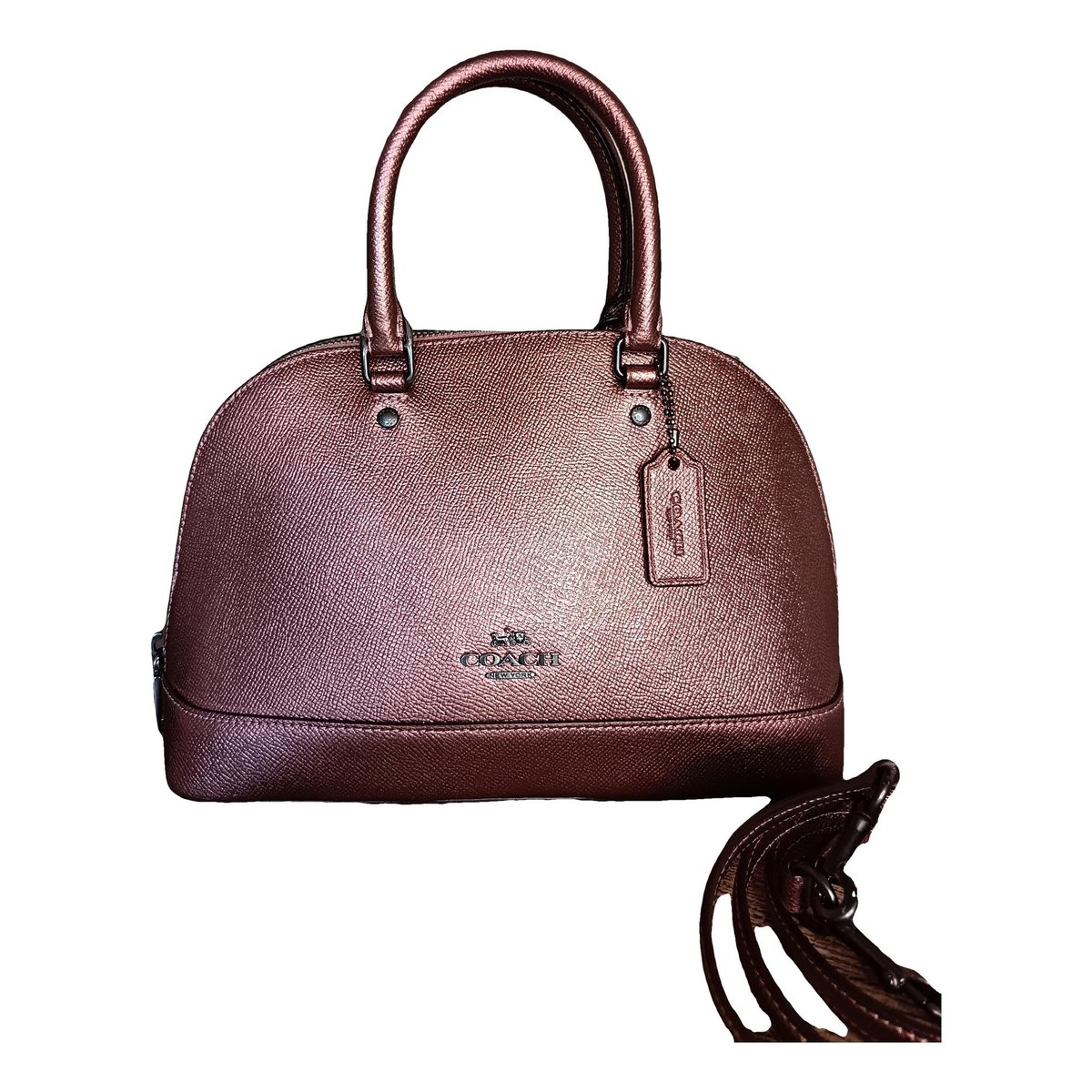 Cartable mini sierra leather handbag