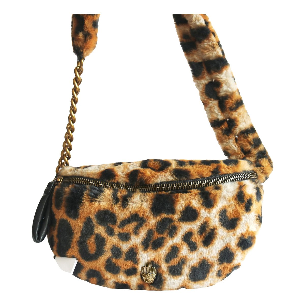 Faux fur crossbody bag