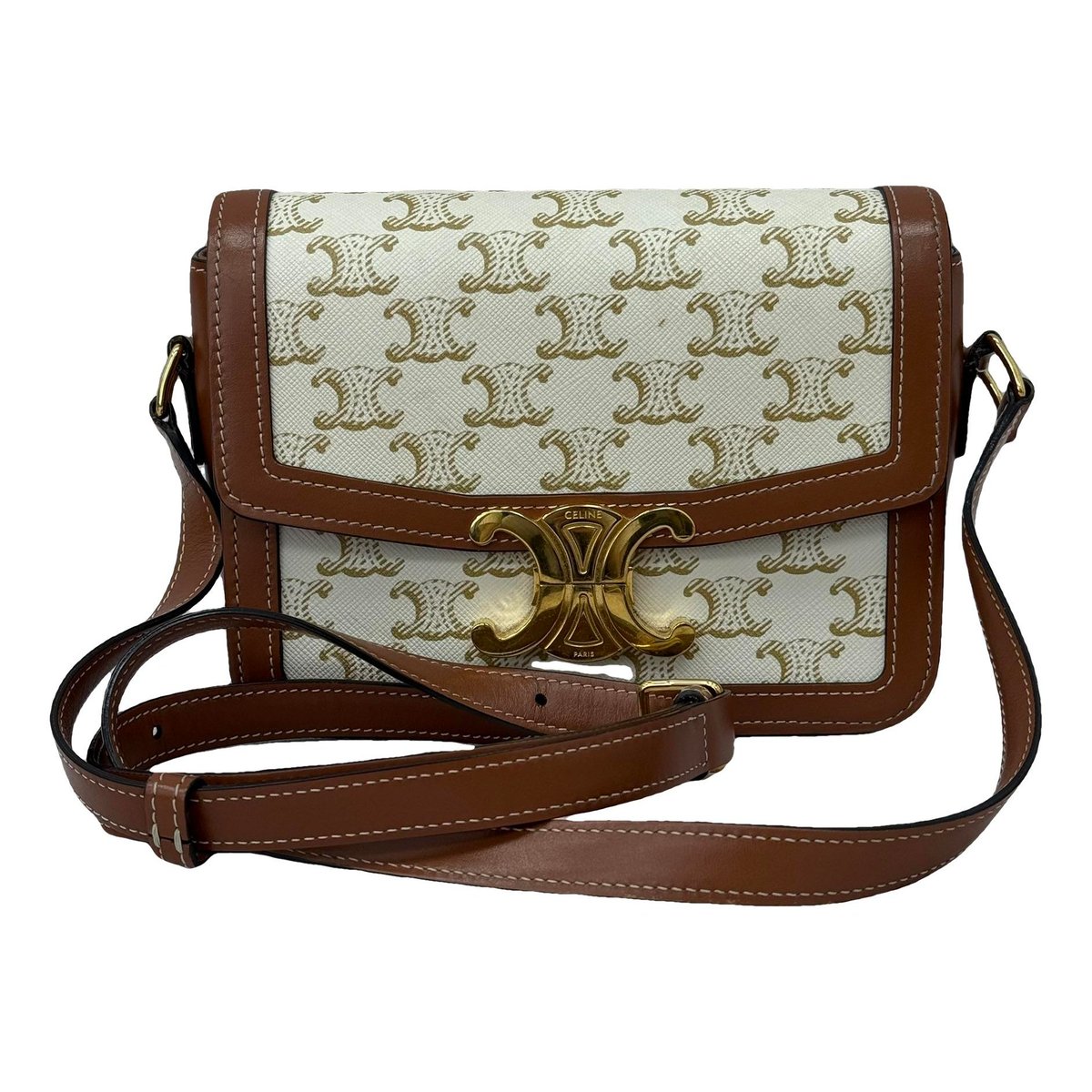 Triomphe leather handbag