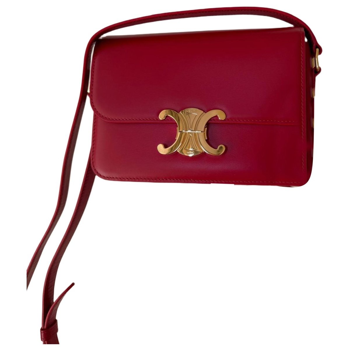Triomphe leather handbag