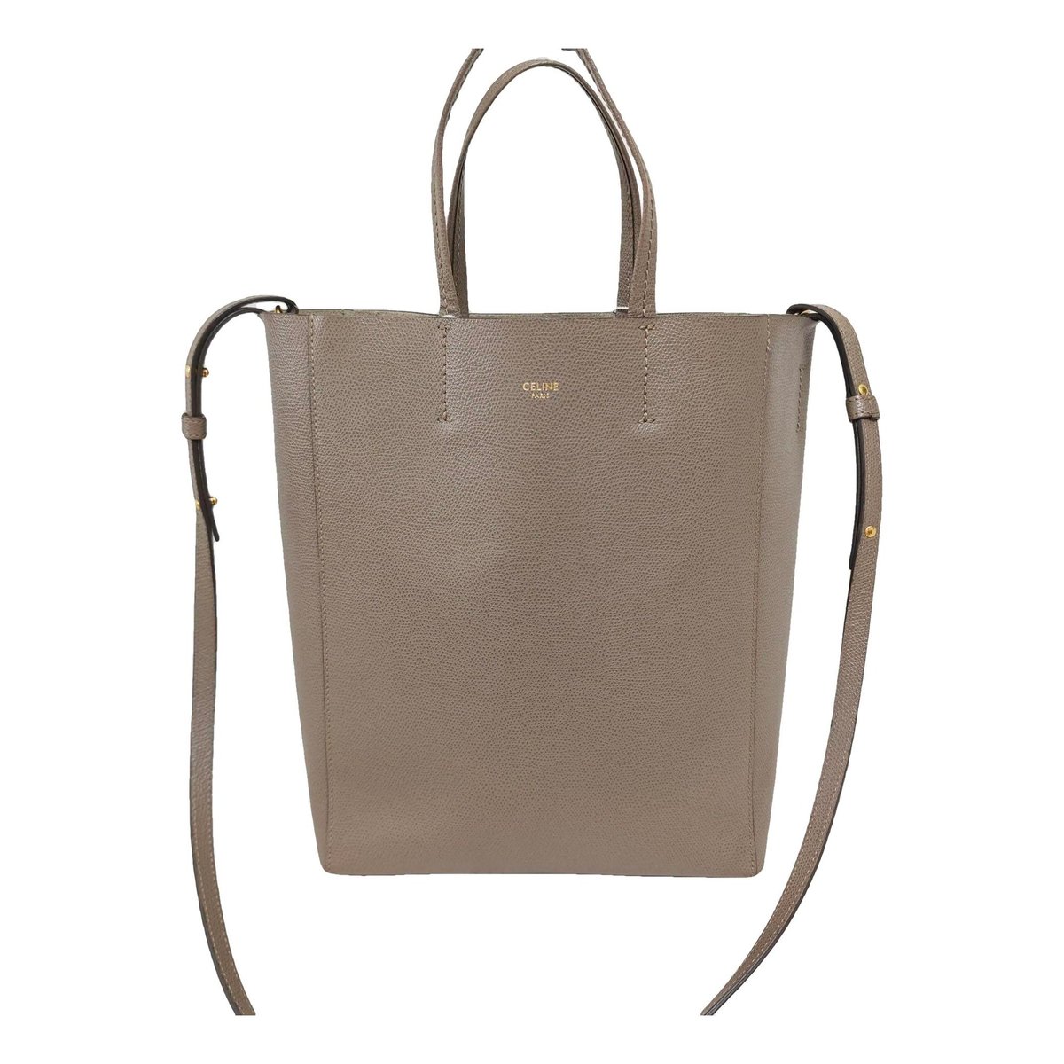 Cabas leather handbag