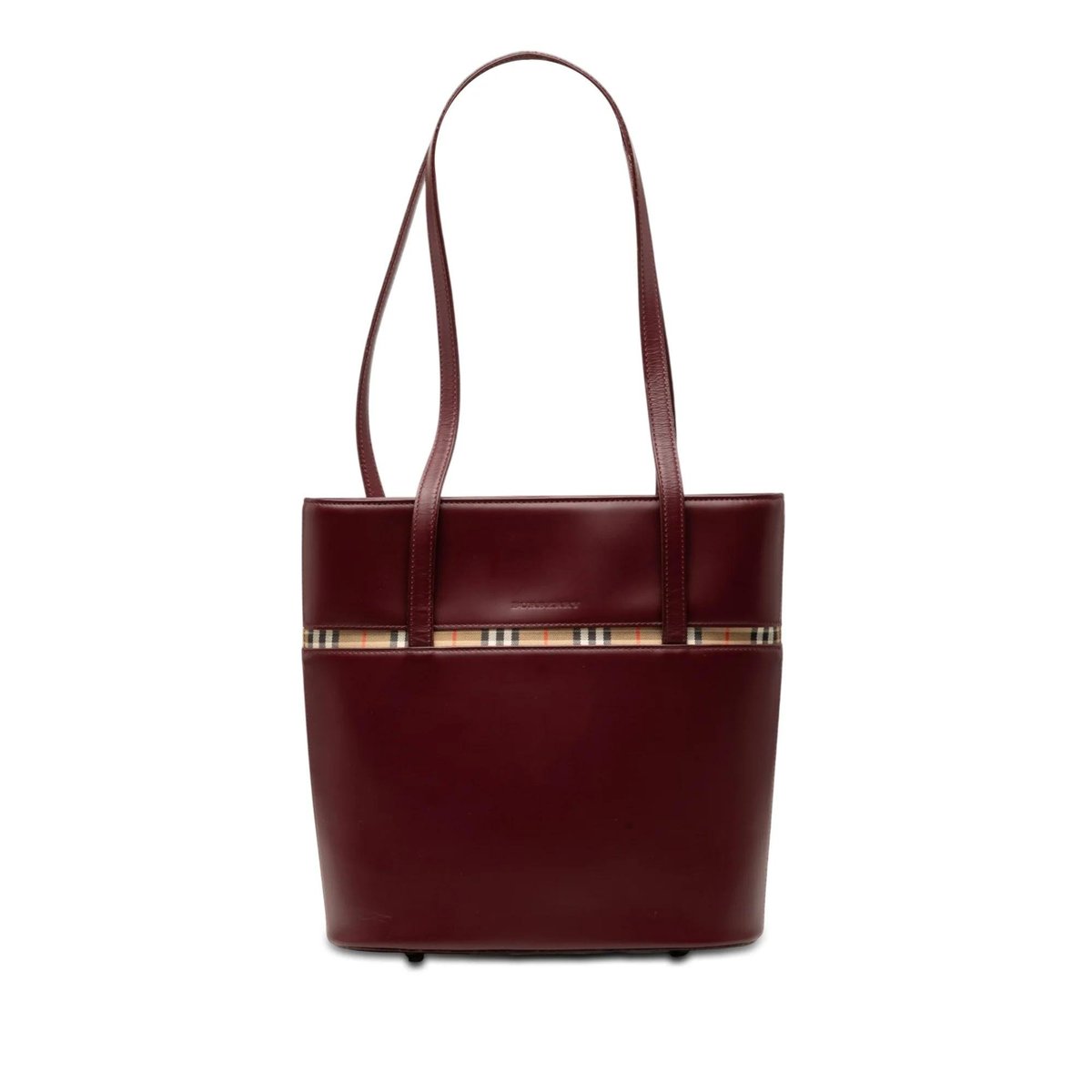 Pocket leather handbag