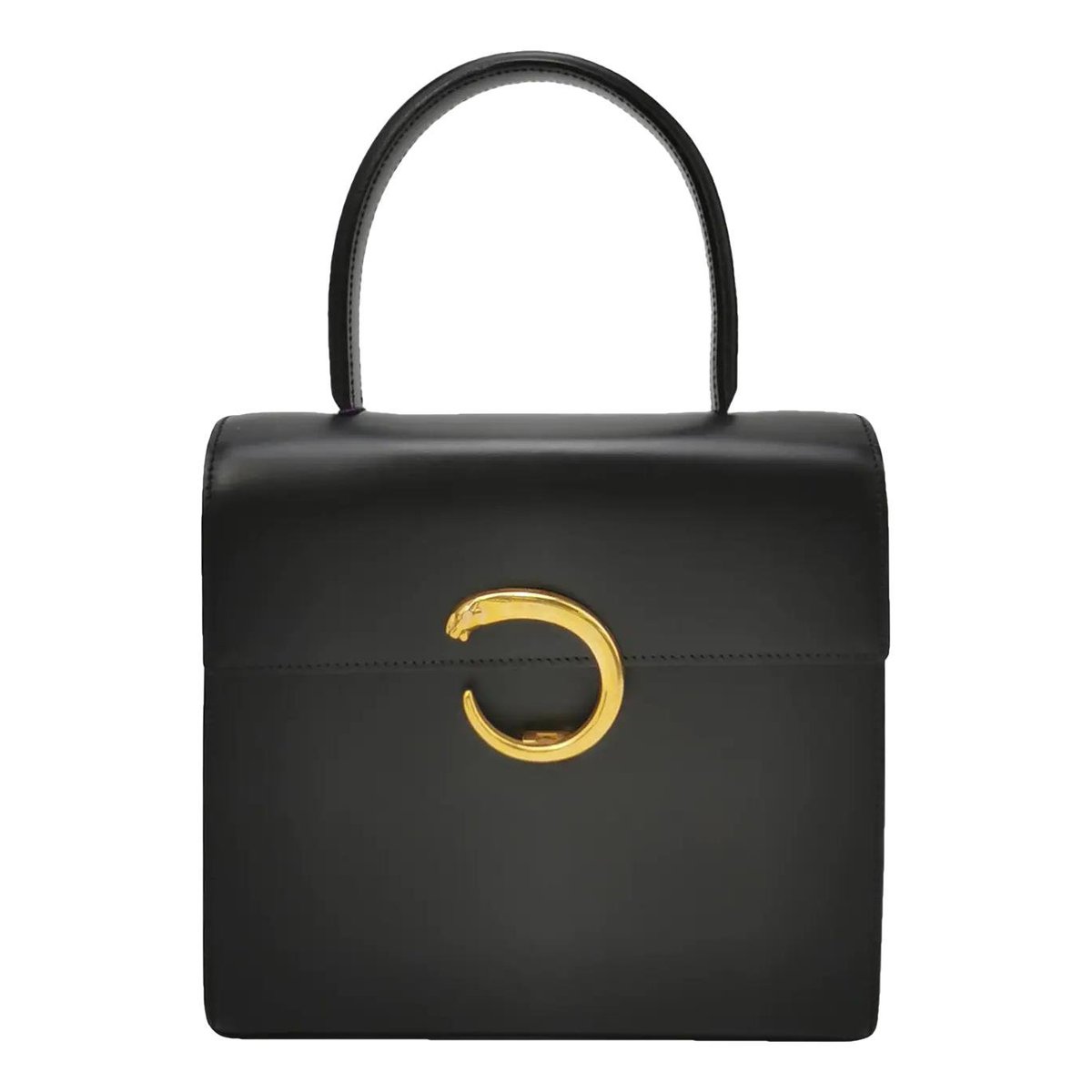 Panthère leather handbag