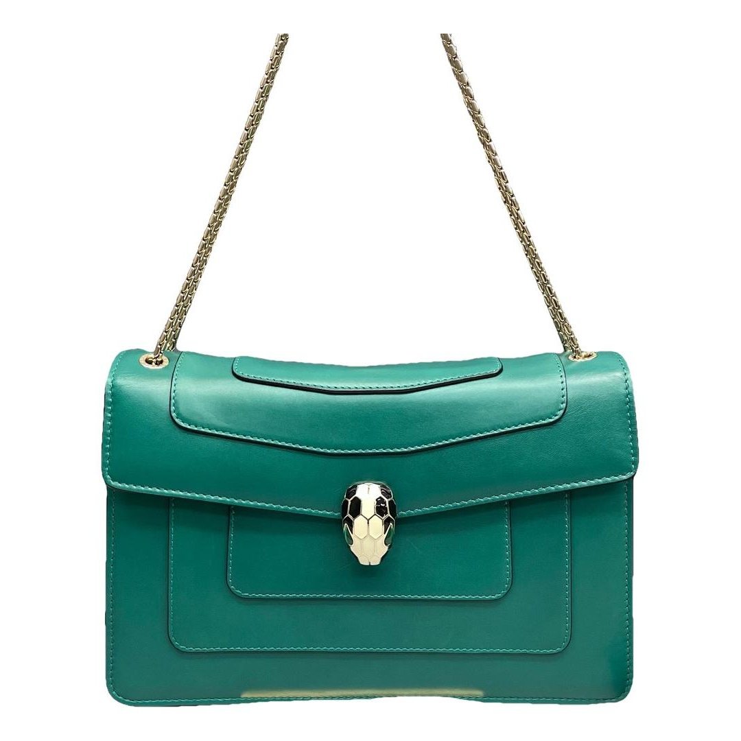Serpenti leather handbag