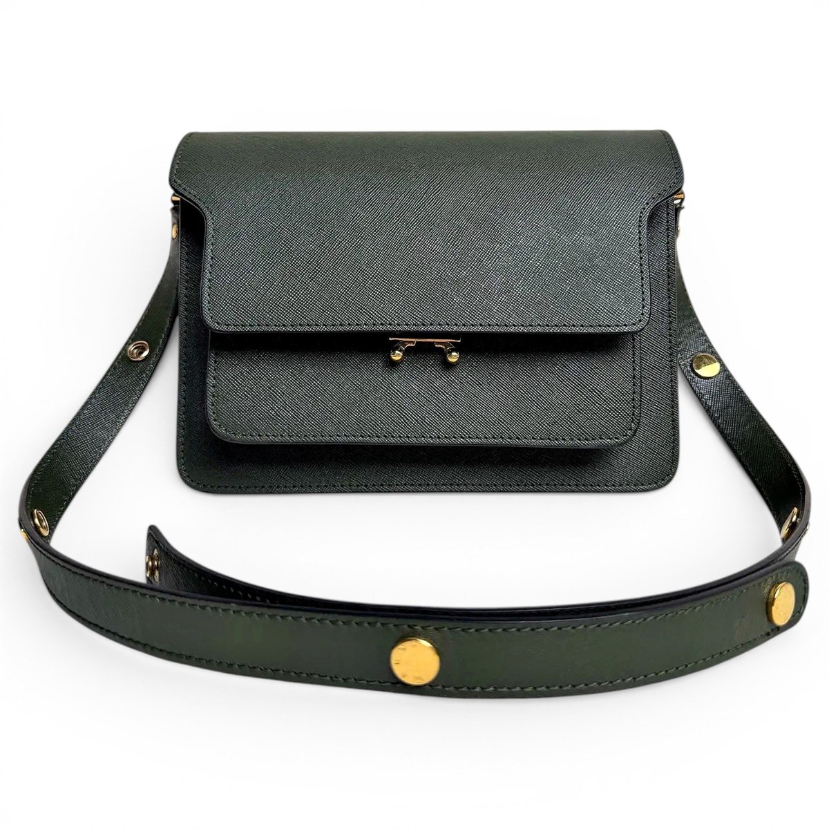 Trunk leather handbag