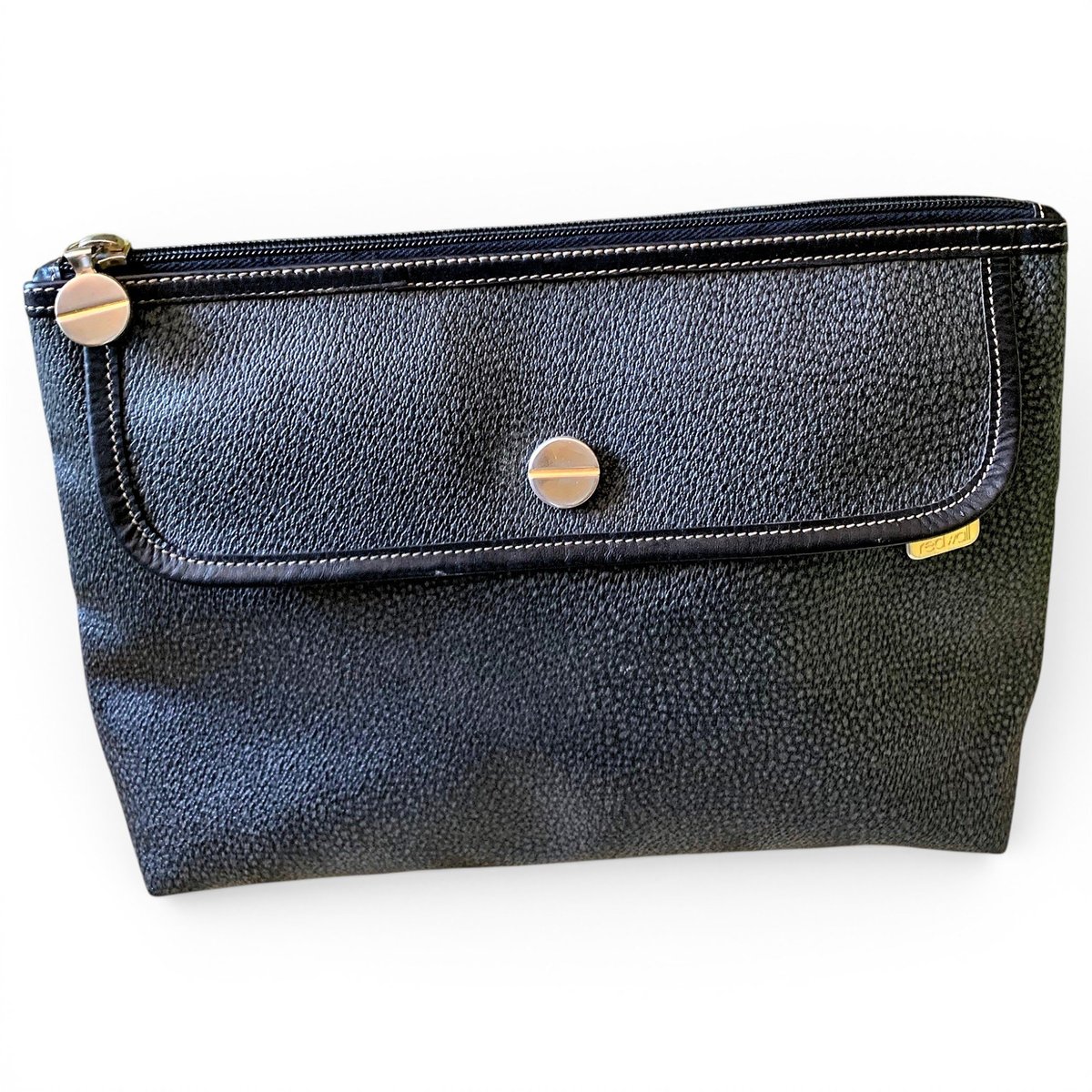 Vegan leather clutch bag