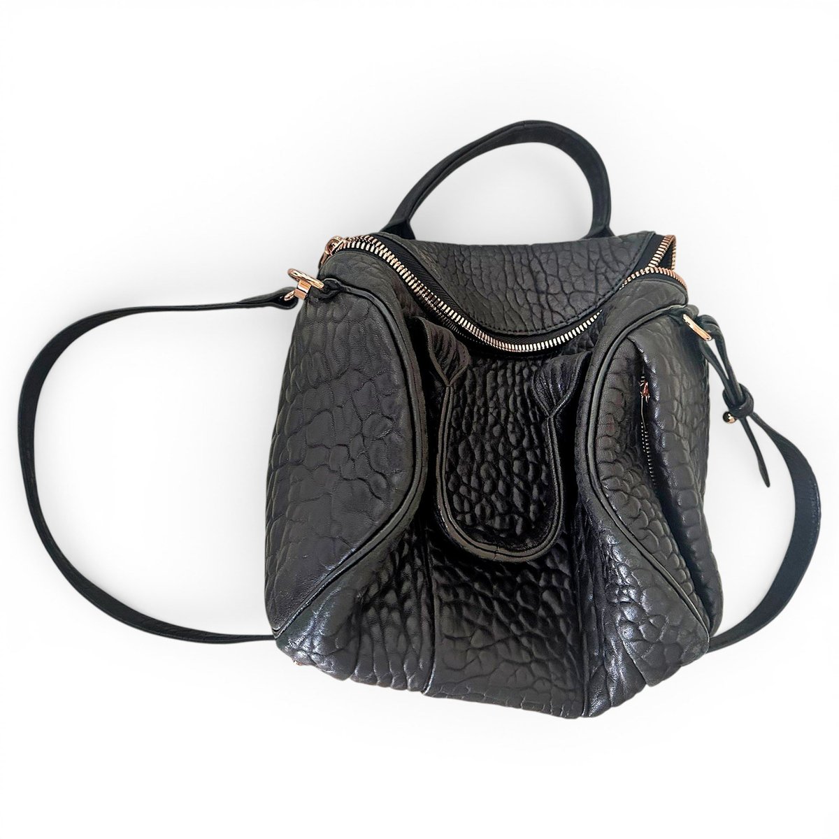 Leather travel bag