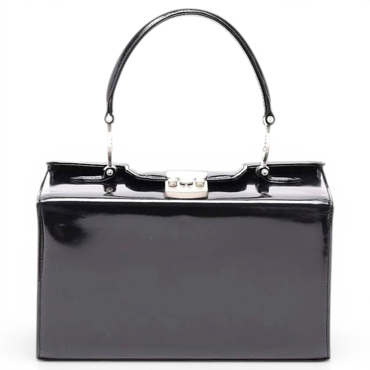 Patent leather handbag