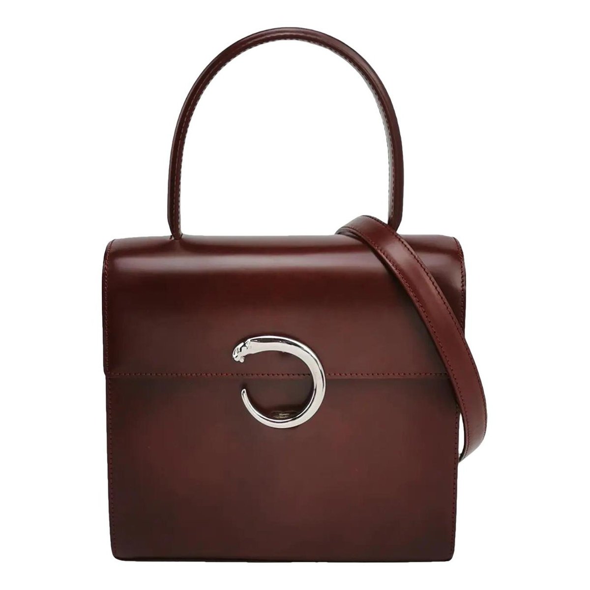 Panthère leather handbag