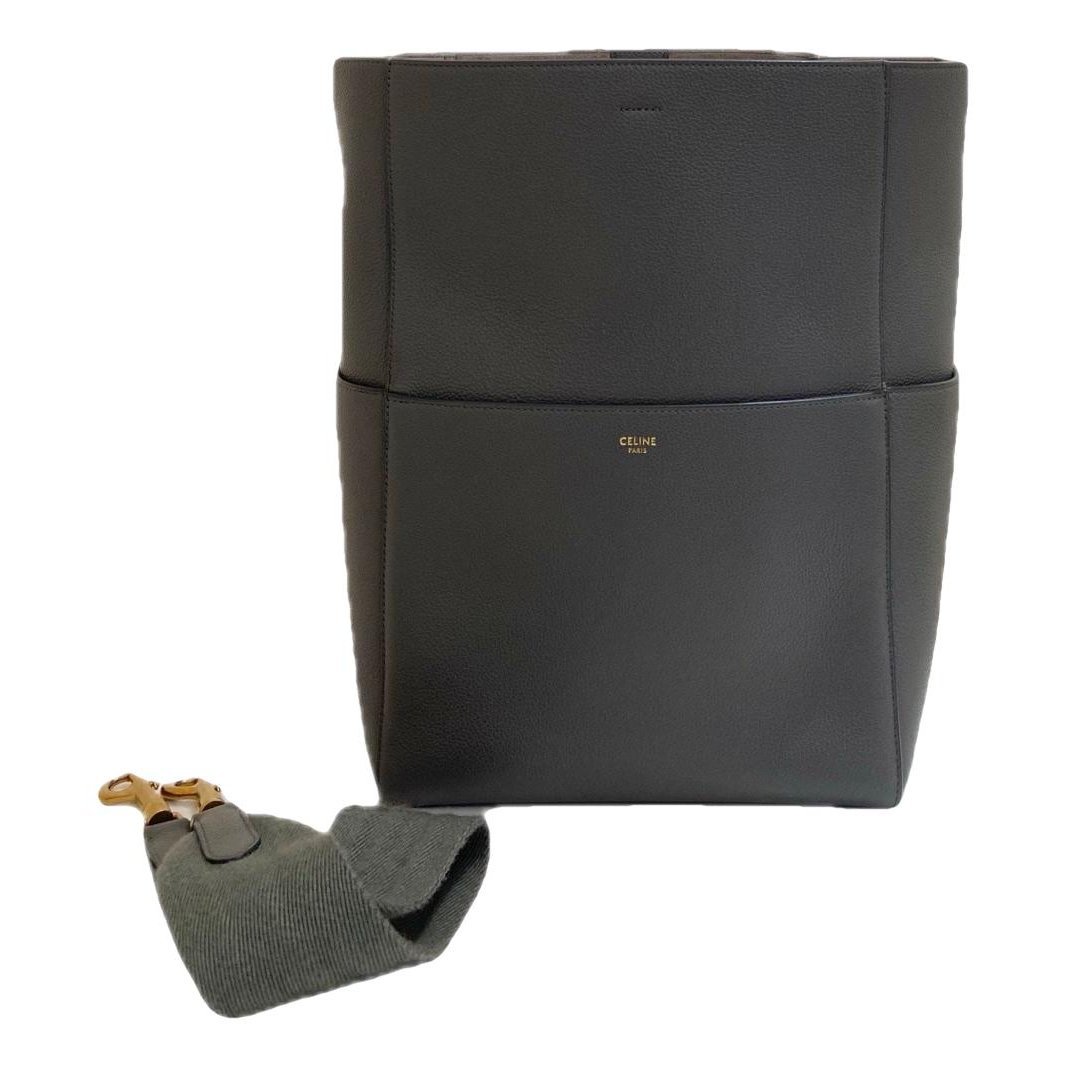 Seau Sangle leather handbag