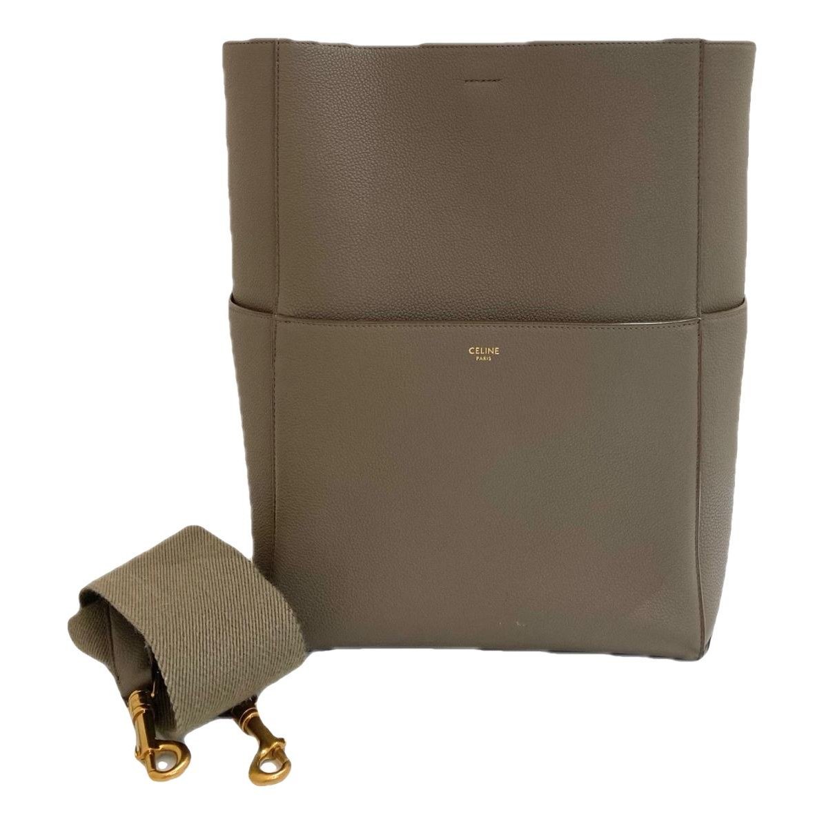 Seau Sangle leather handbag