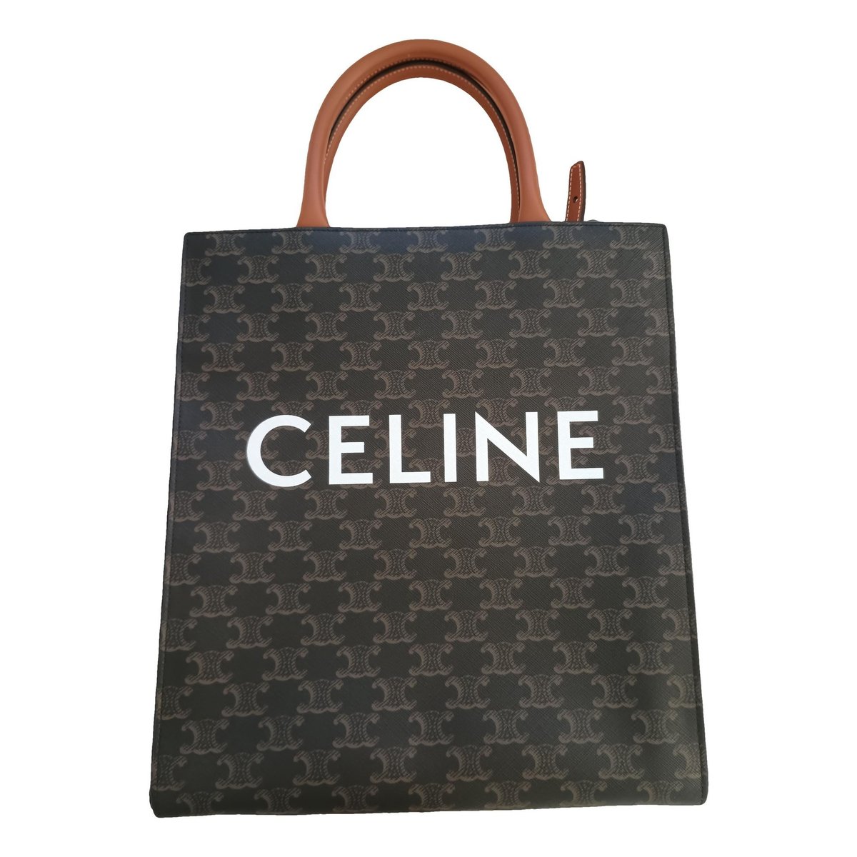 Cabas Vertical leather tote