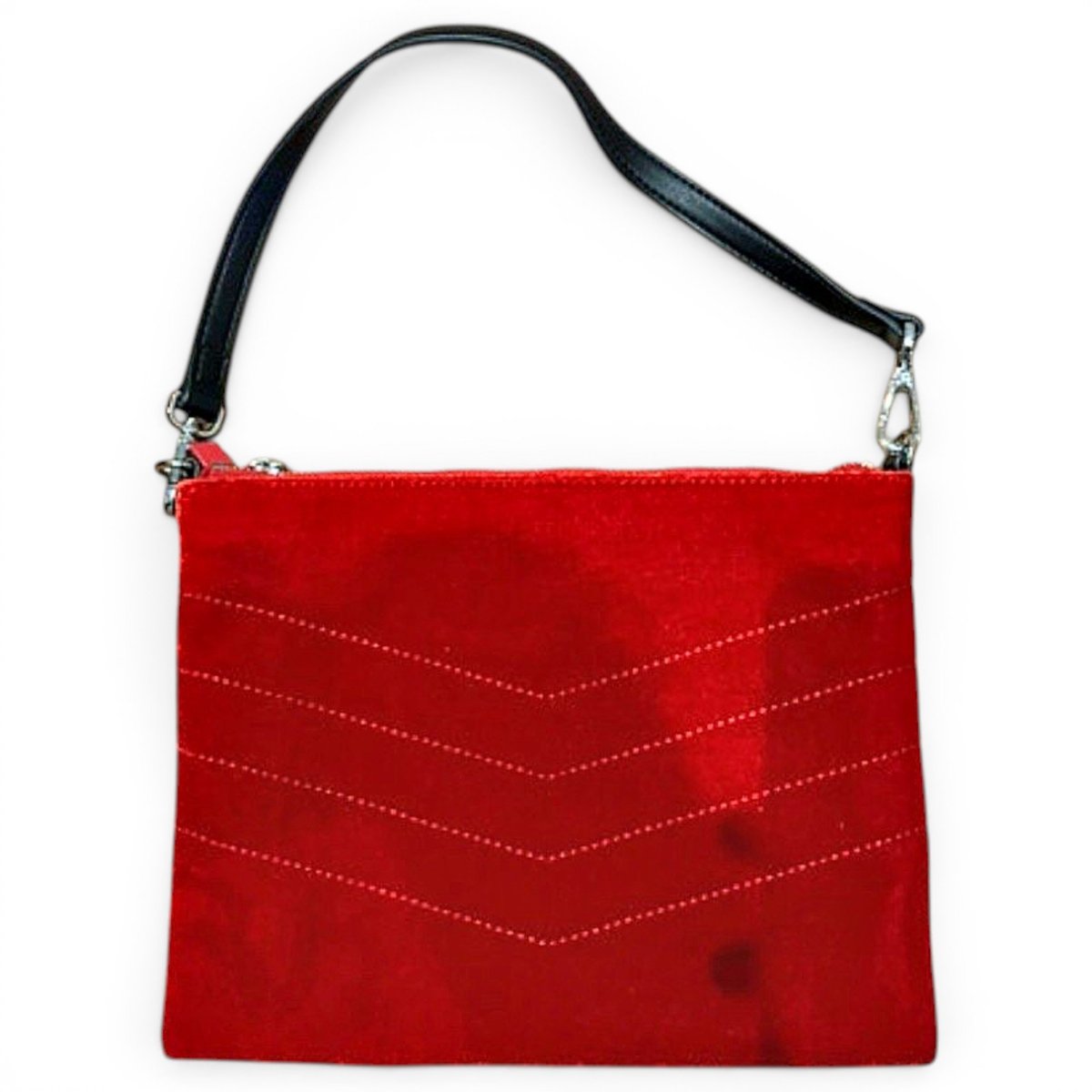 Velvet clutch bag