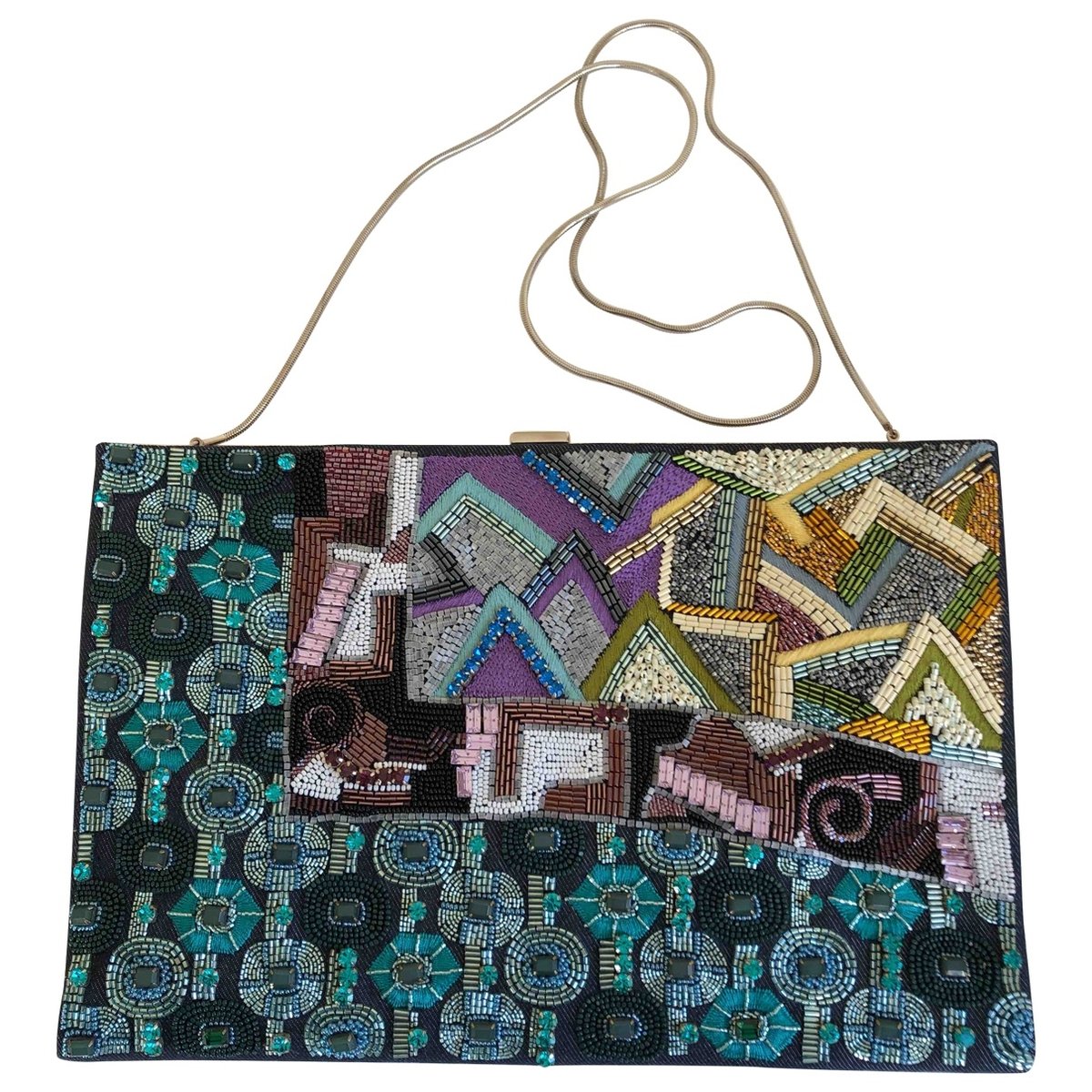 Glitter clutch bag
