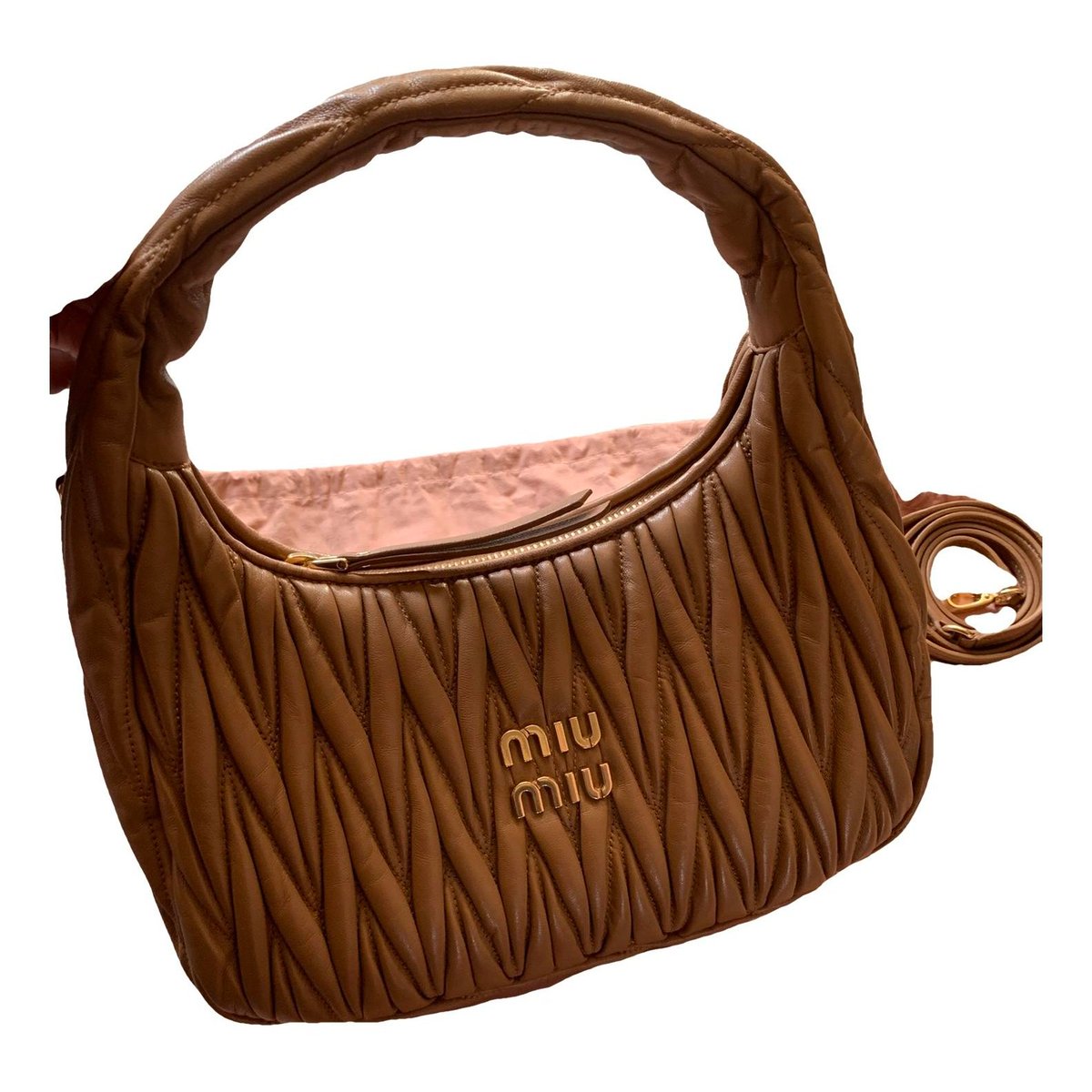 Miu Wander leather handbag