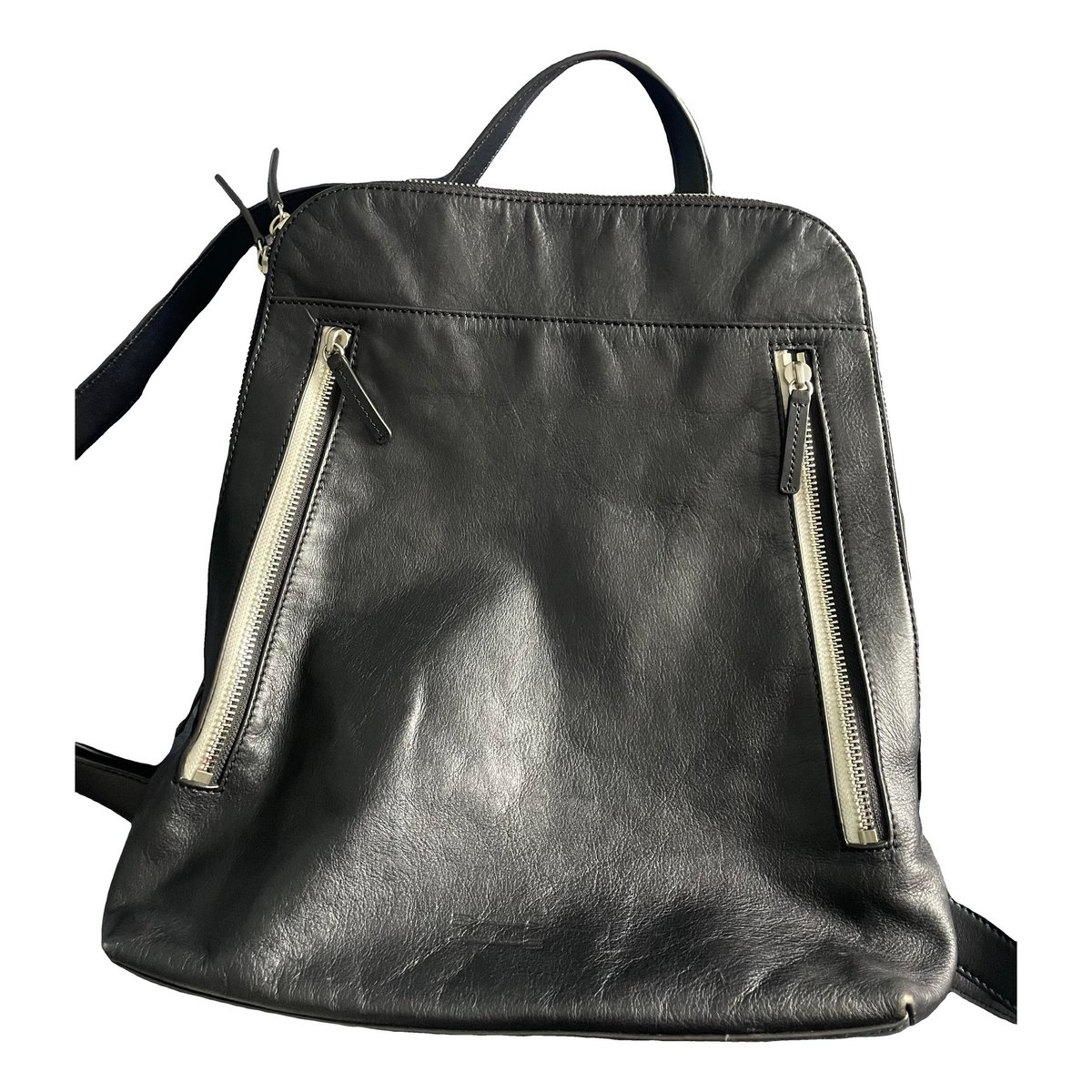 Leather backpack