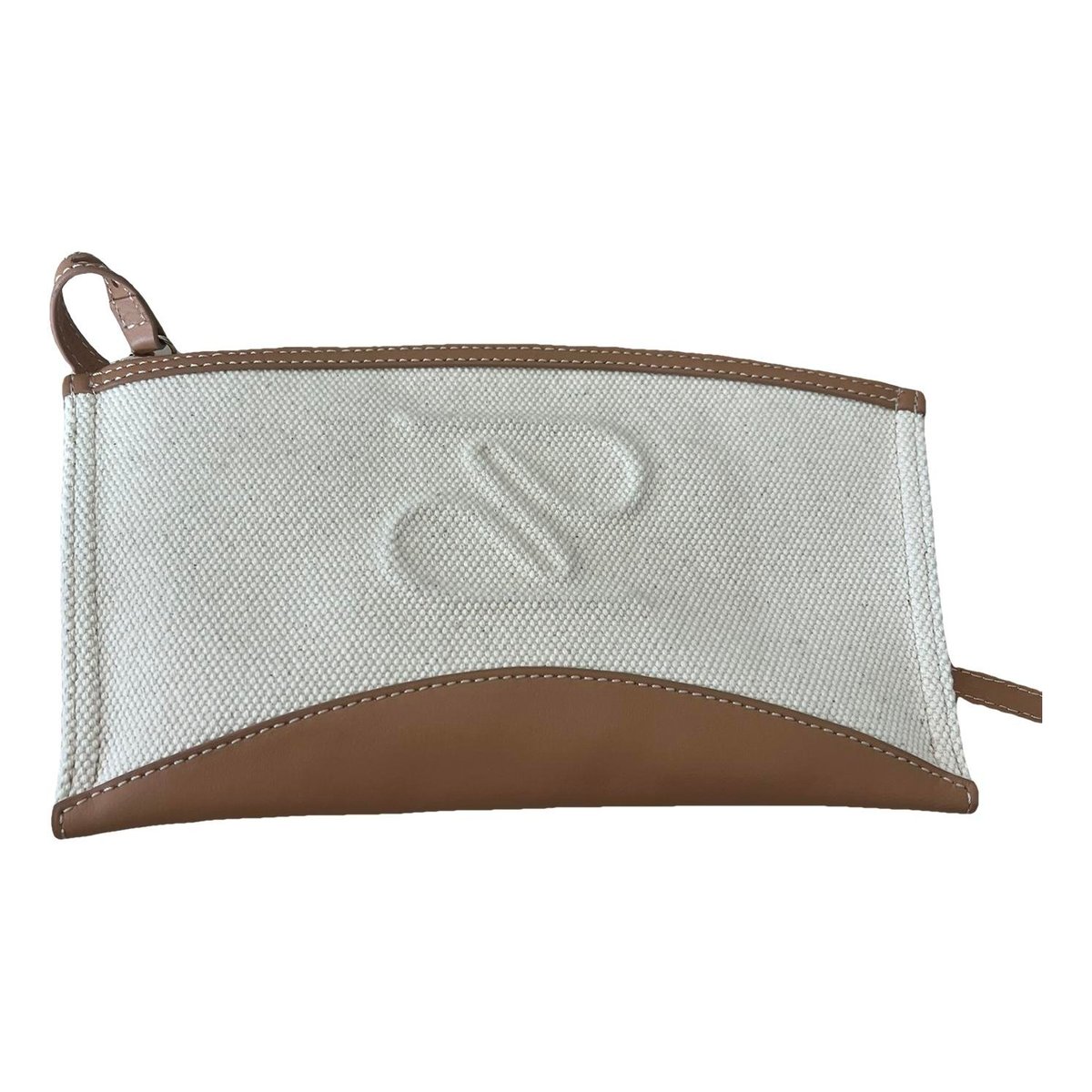 Linen clutch bag