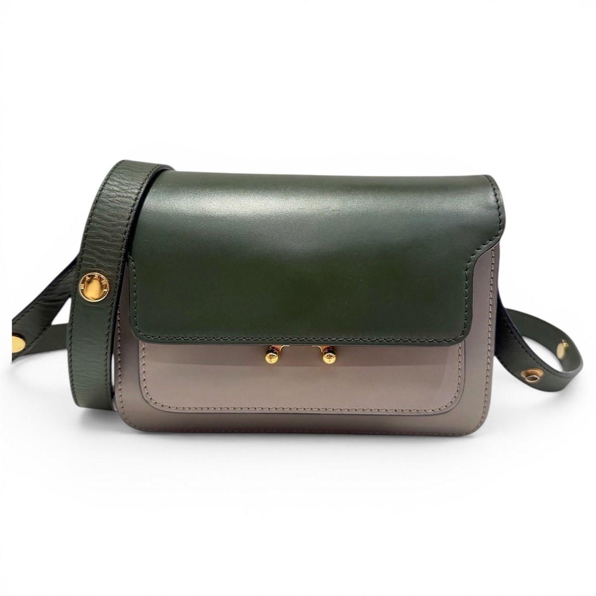 Trunk leather handbag
