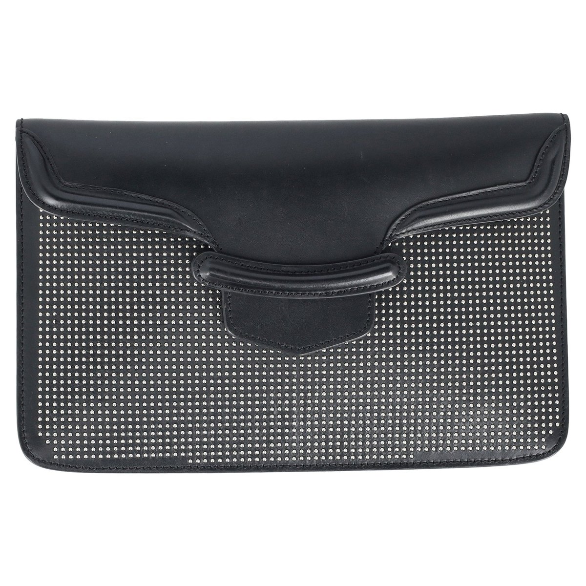 Leather clutch bag