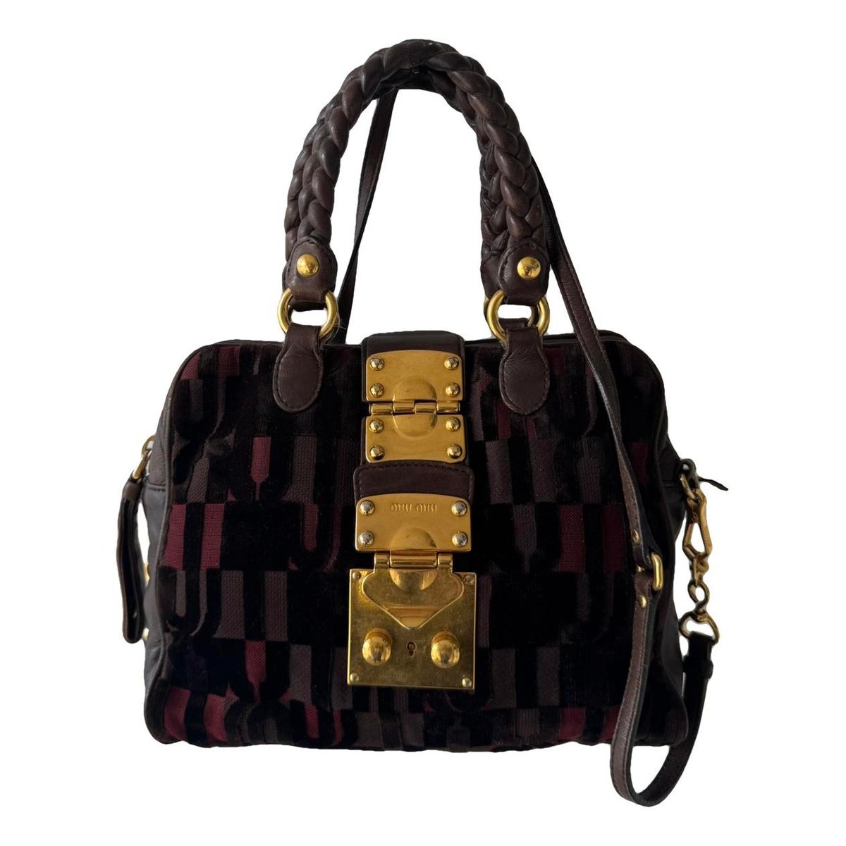 Vitello velvet crossbody bag