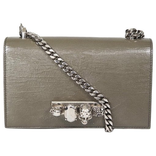 Knuckle leather handbag