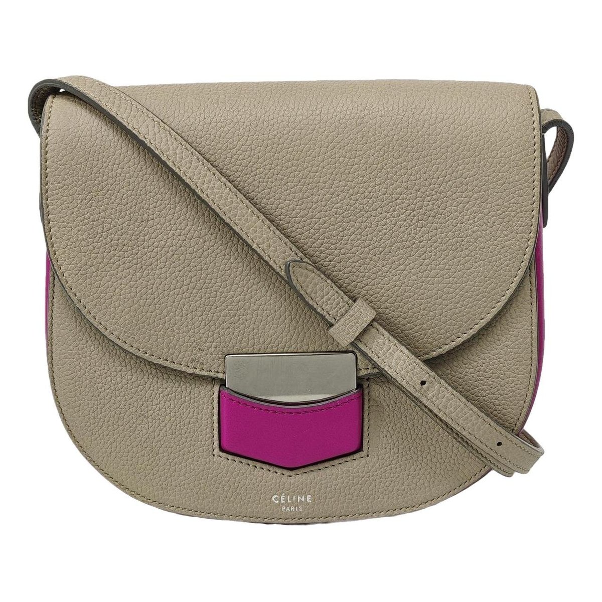 Trotteur leather crossbody bag