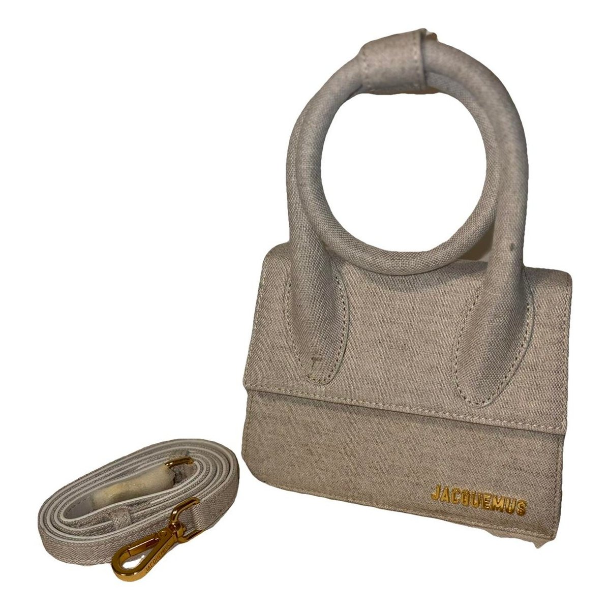Le Chiquito Noeud linen handbag