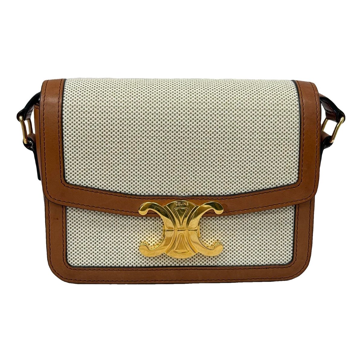 Triomphe leather handbag