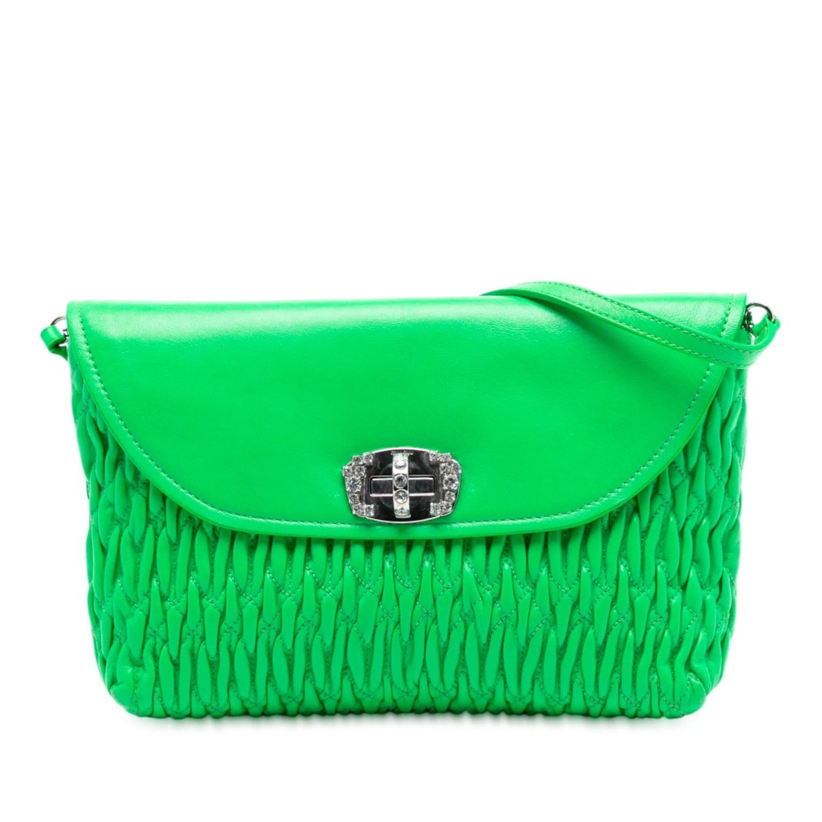 Matelassé leather handbag