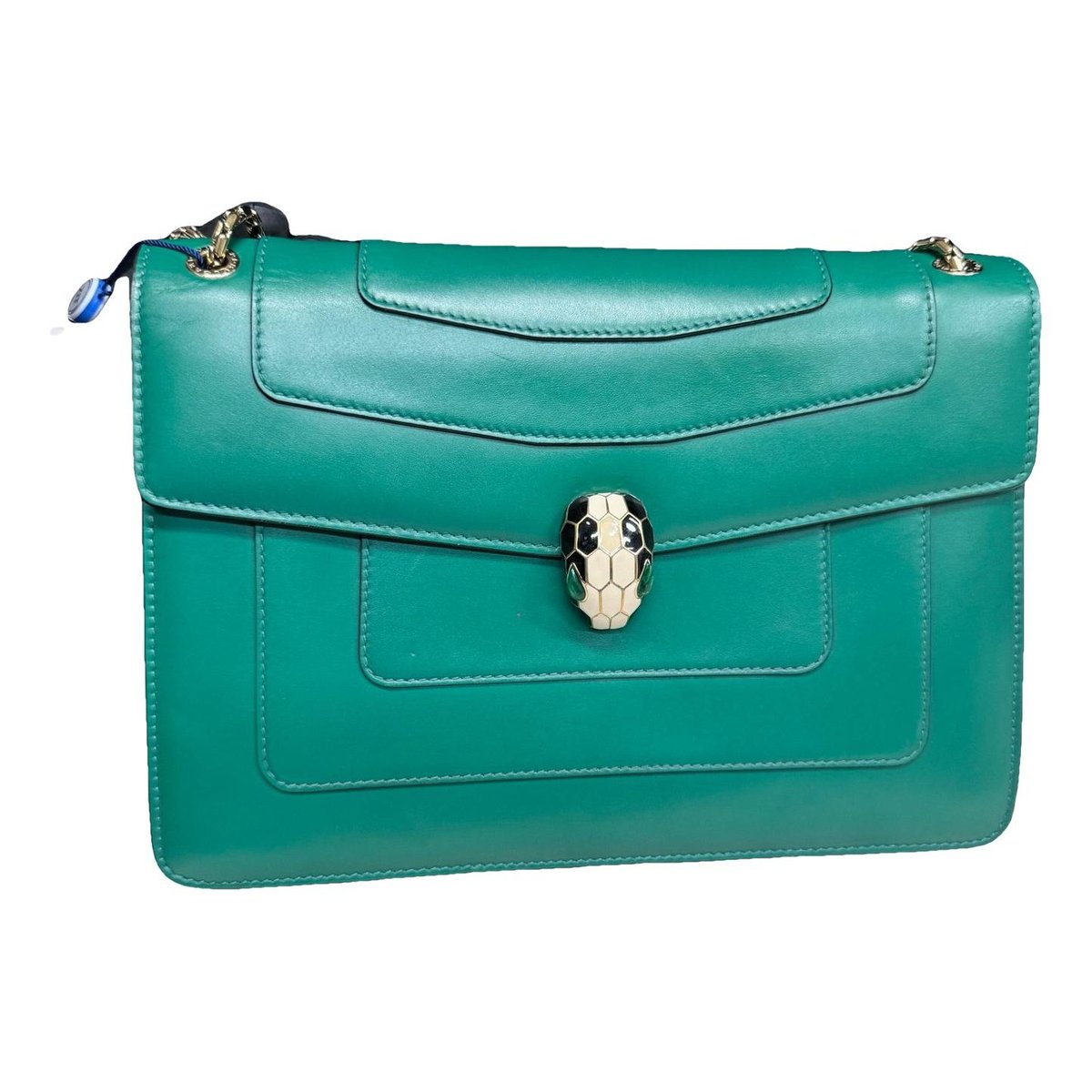 Serpenti leather handbag