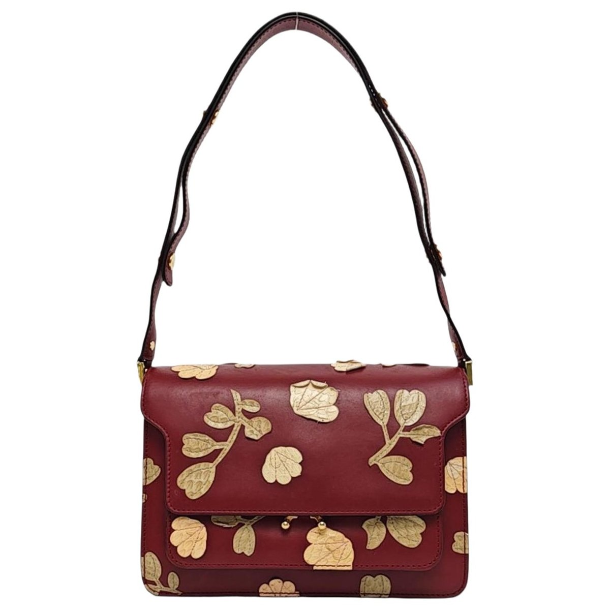 Trunk leather handbag