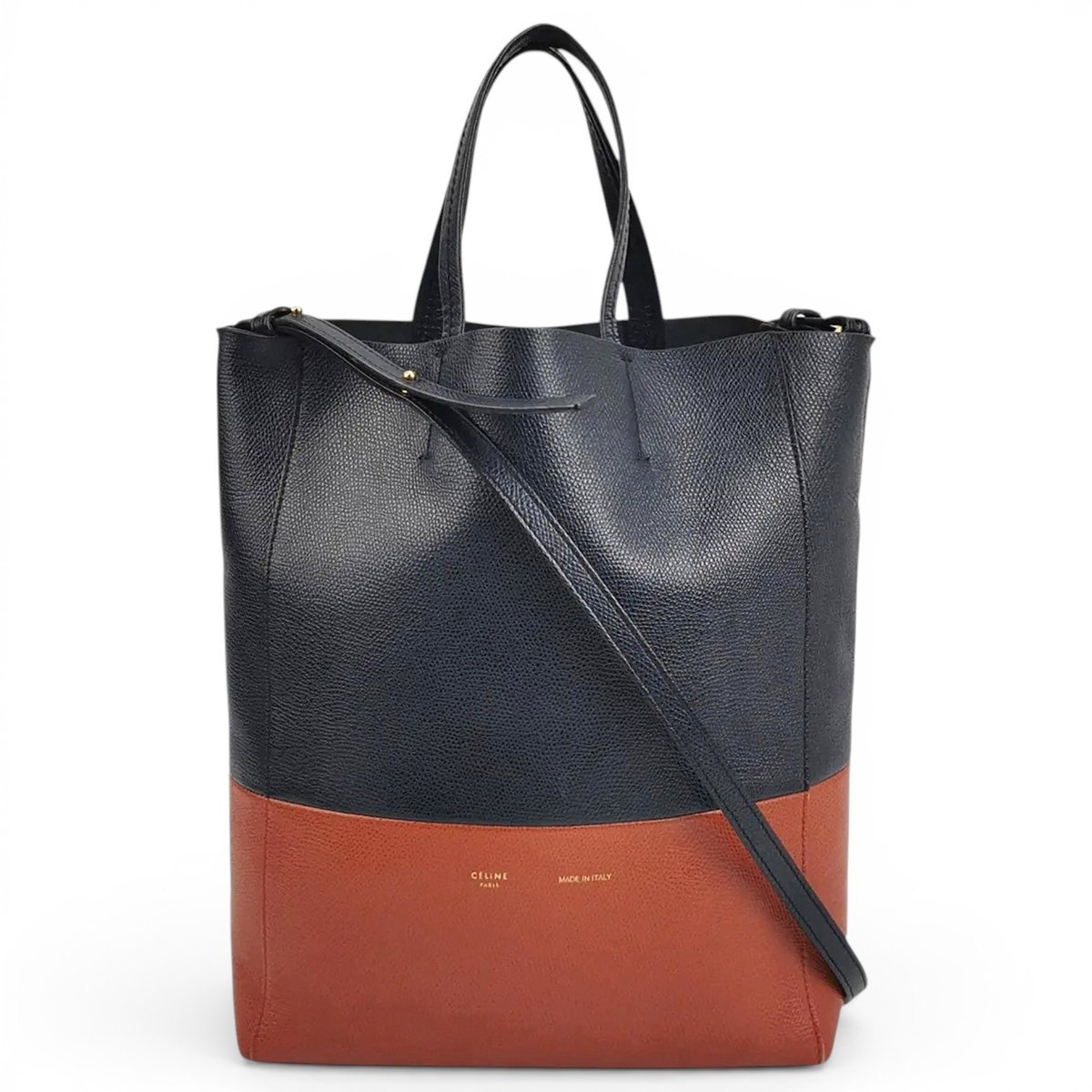 Cabas leather crossbody bag