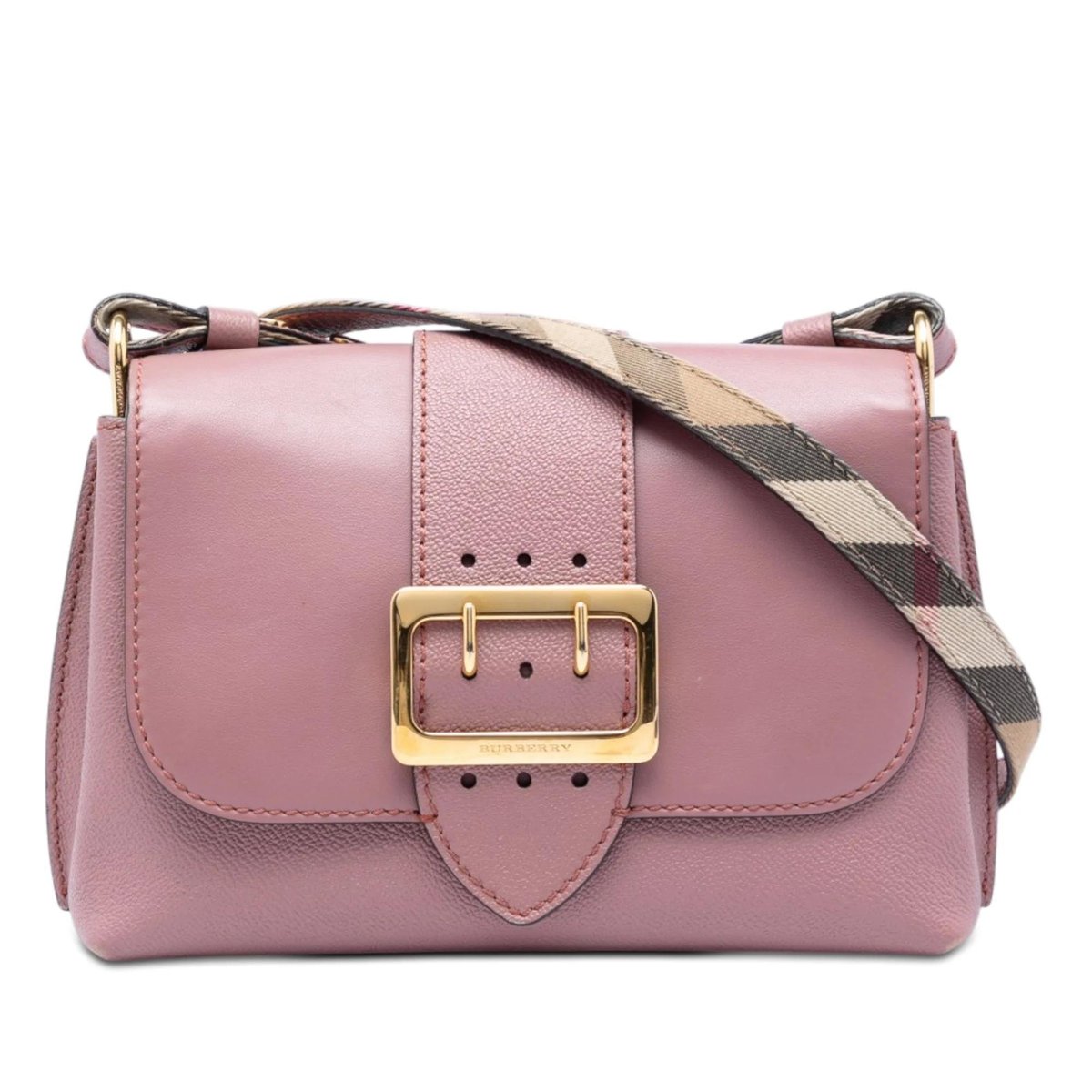 Pocket leather crossbody bag
