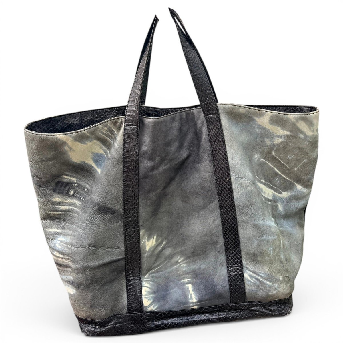 Cabas leather tote