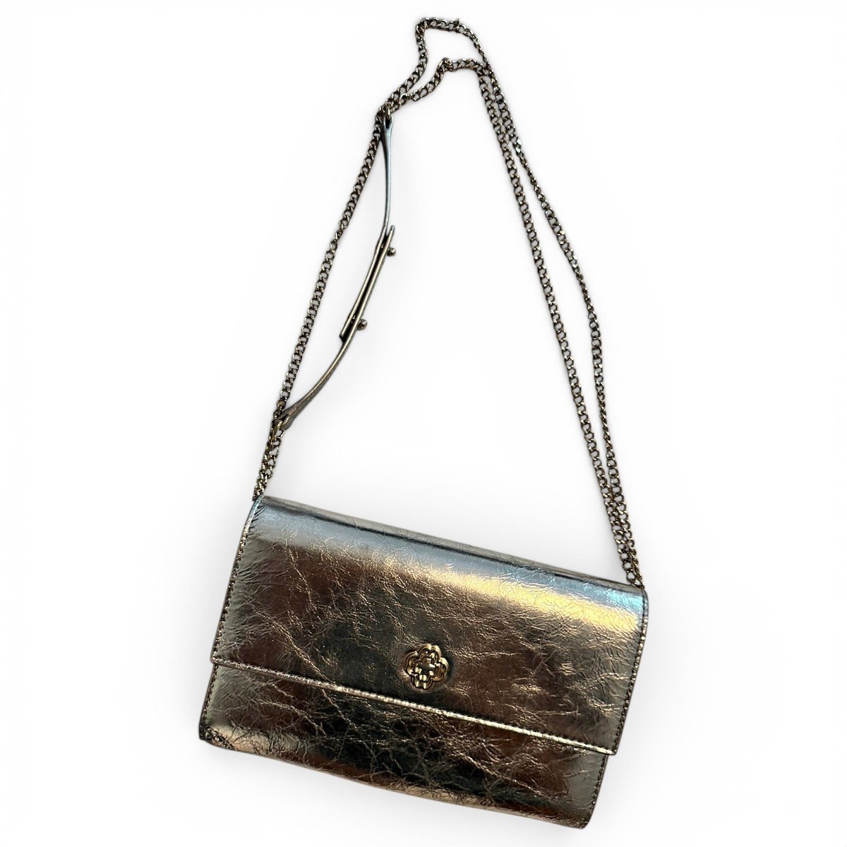 Leather clutch bag