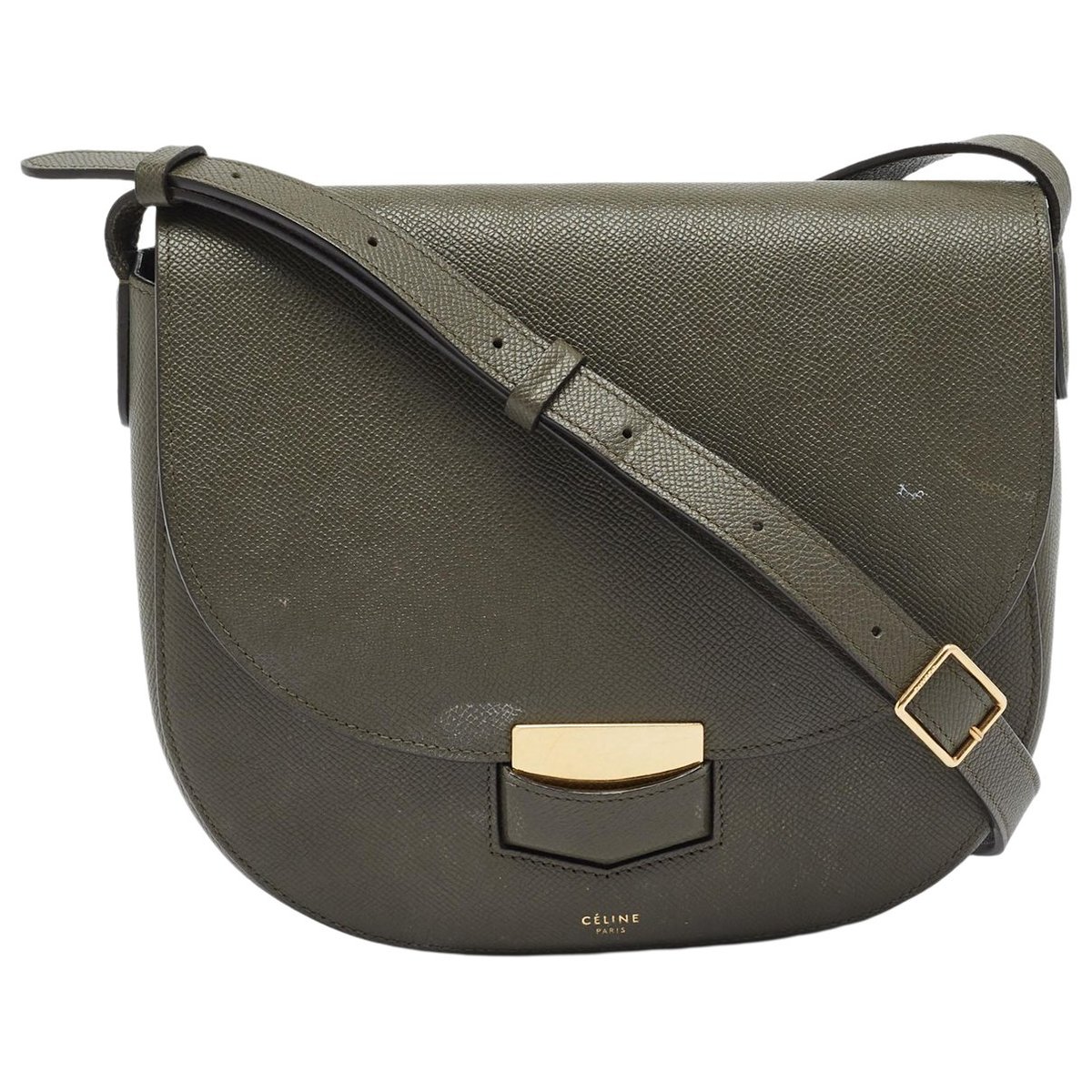 Trotteur leather handbag