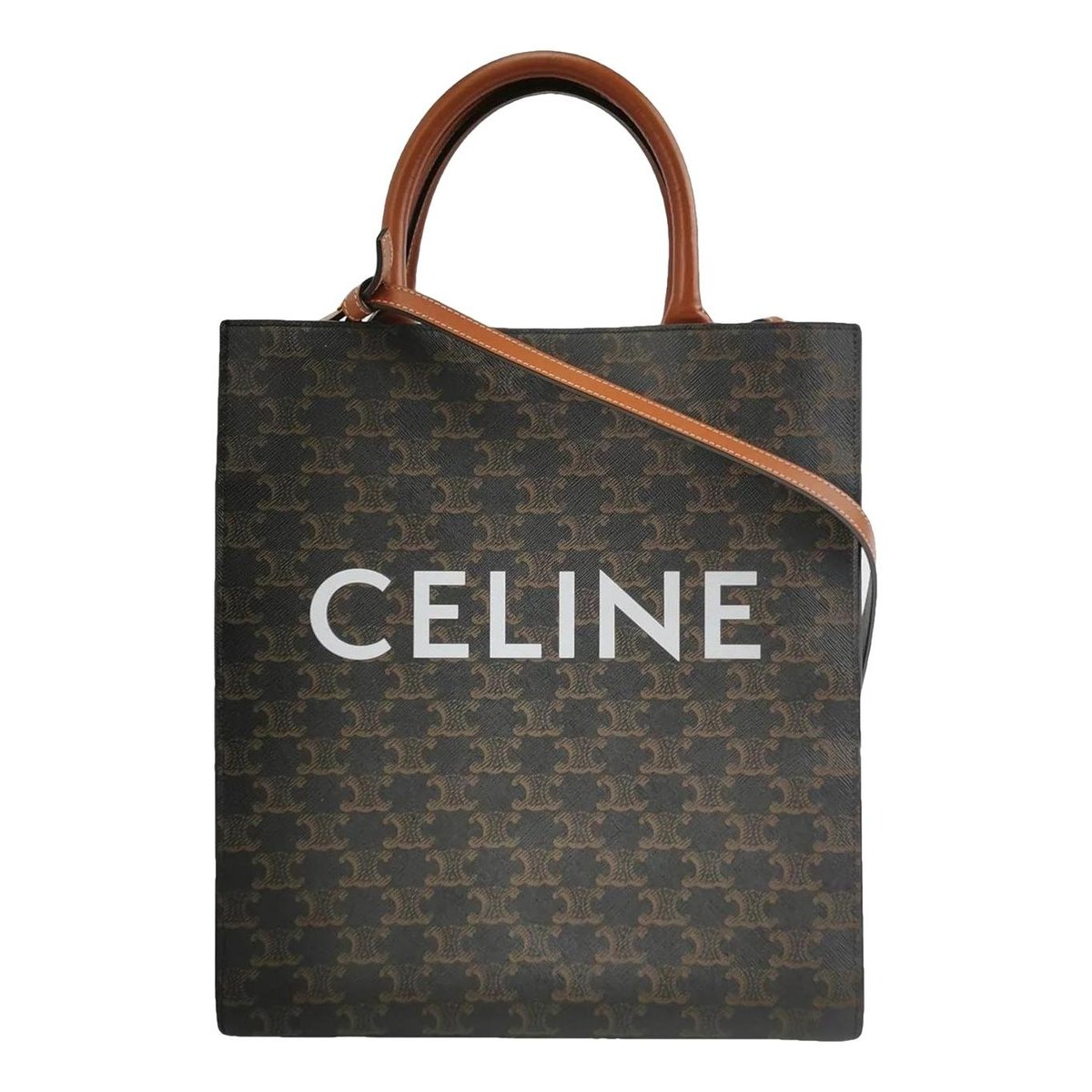 Cabas leather tote