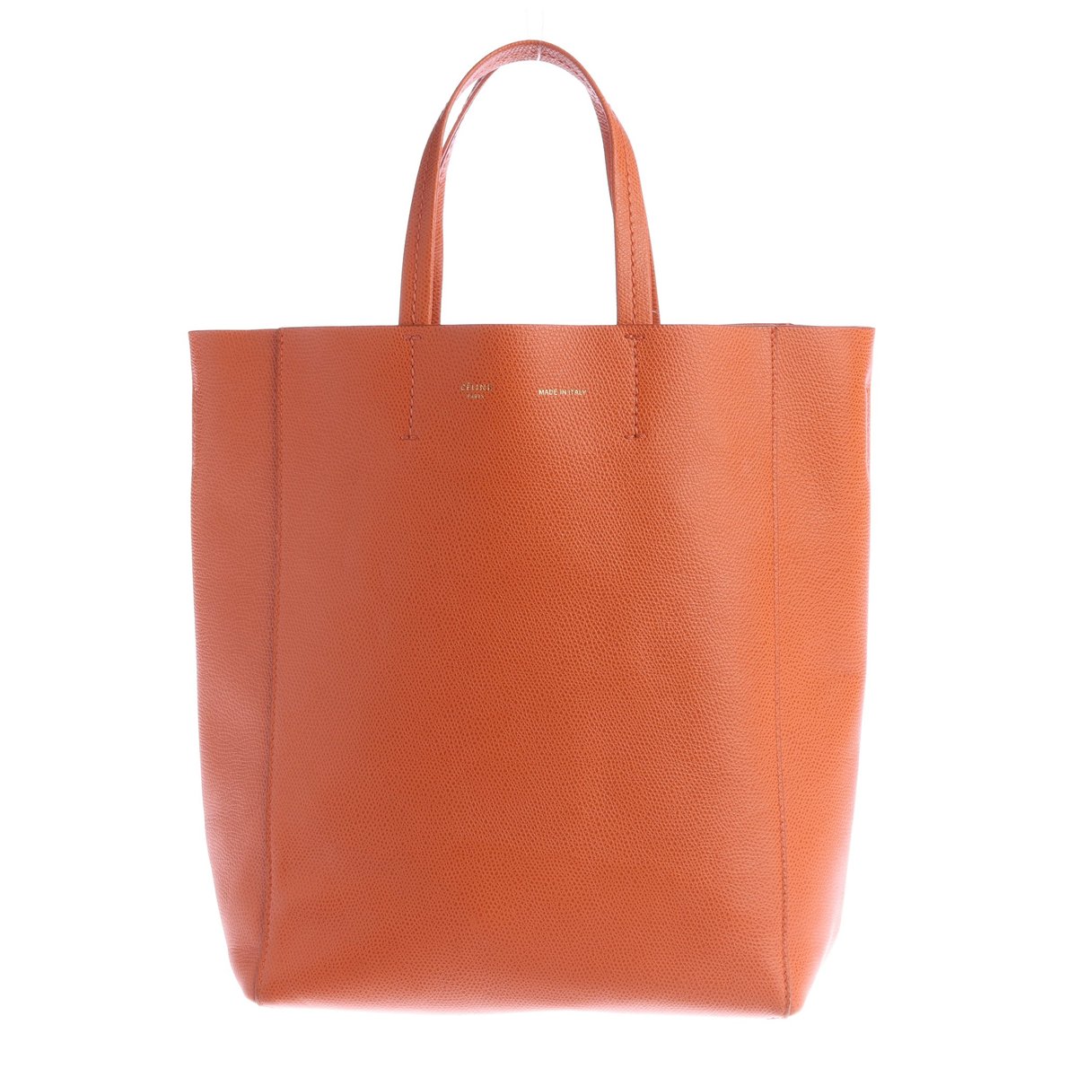 Cabas Vertical leather tote