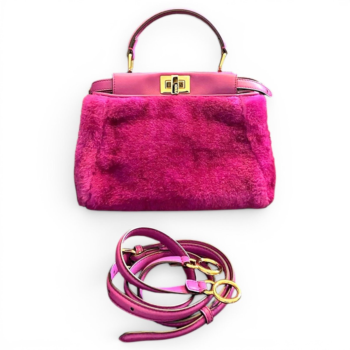 Peekaboo IseeU wool handbag