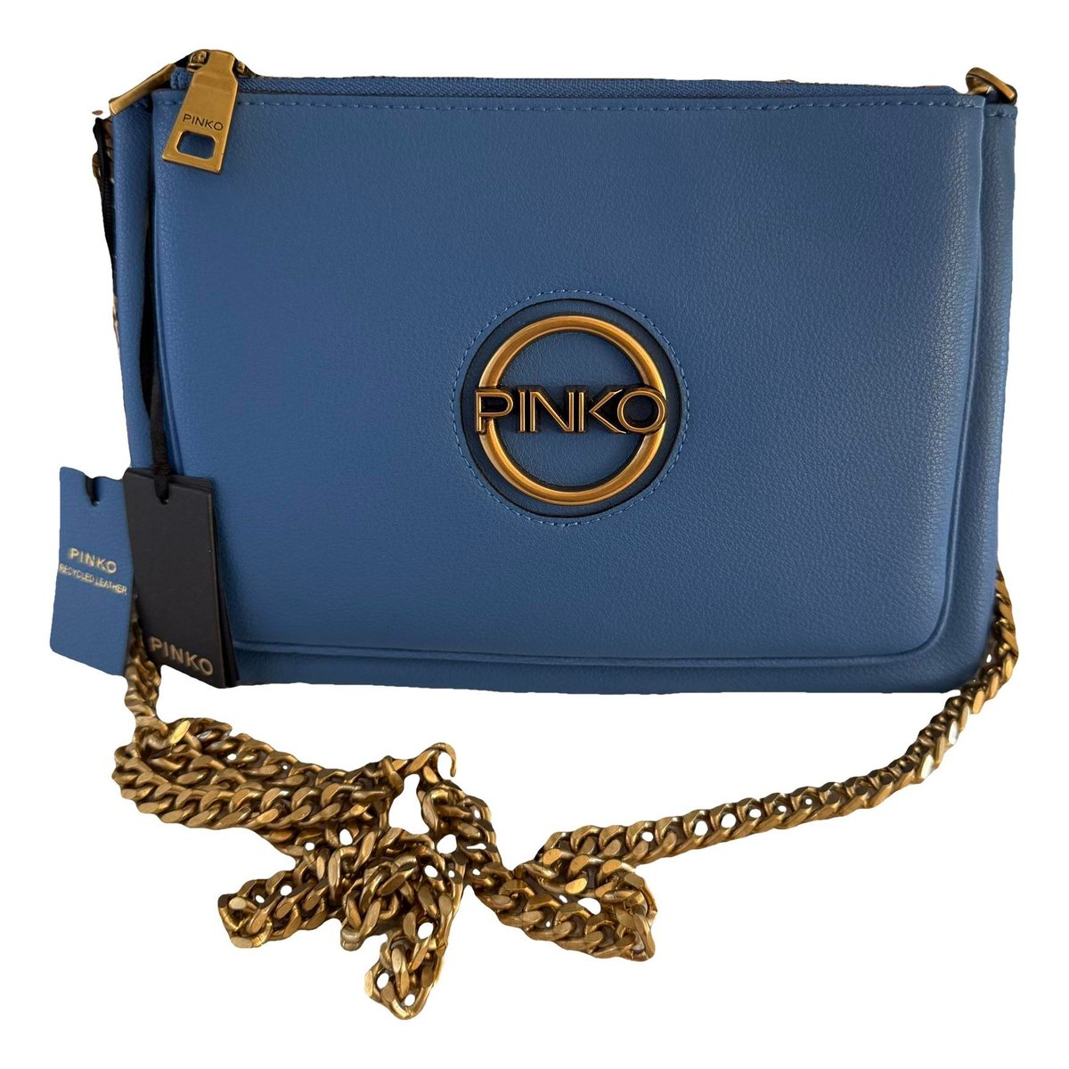 Leather clutch bag