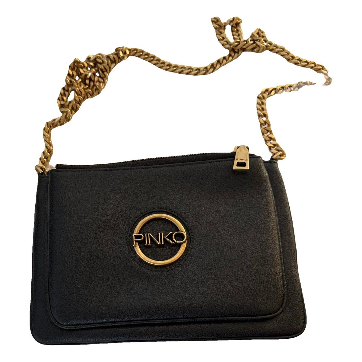 Leather clutch bag