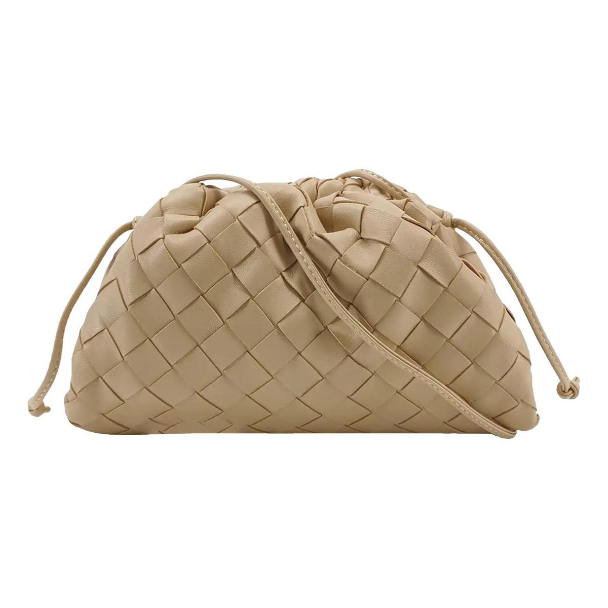 Pouch leather crossbody bag