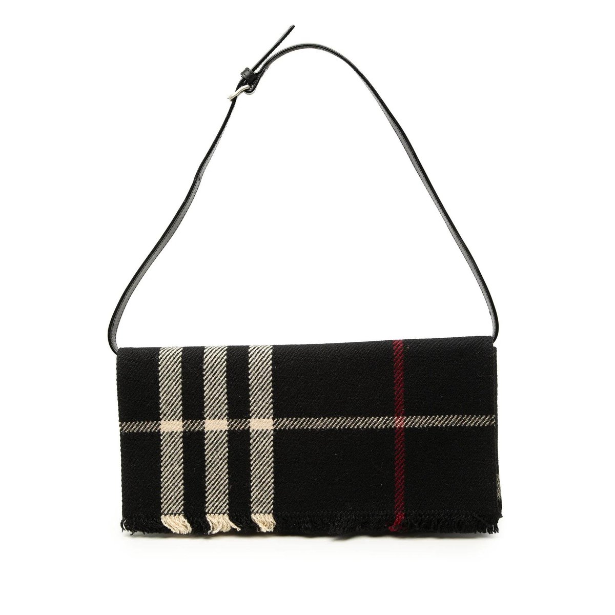Pocket leather handbag