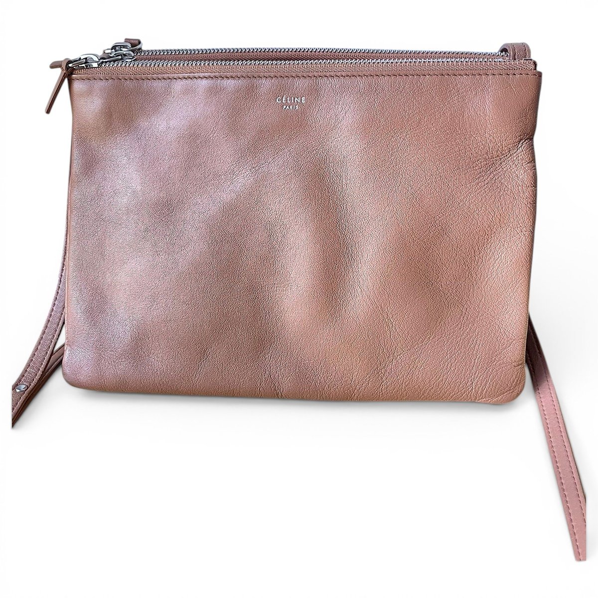 Trio leather crossbody bag