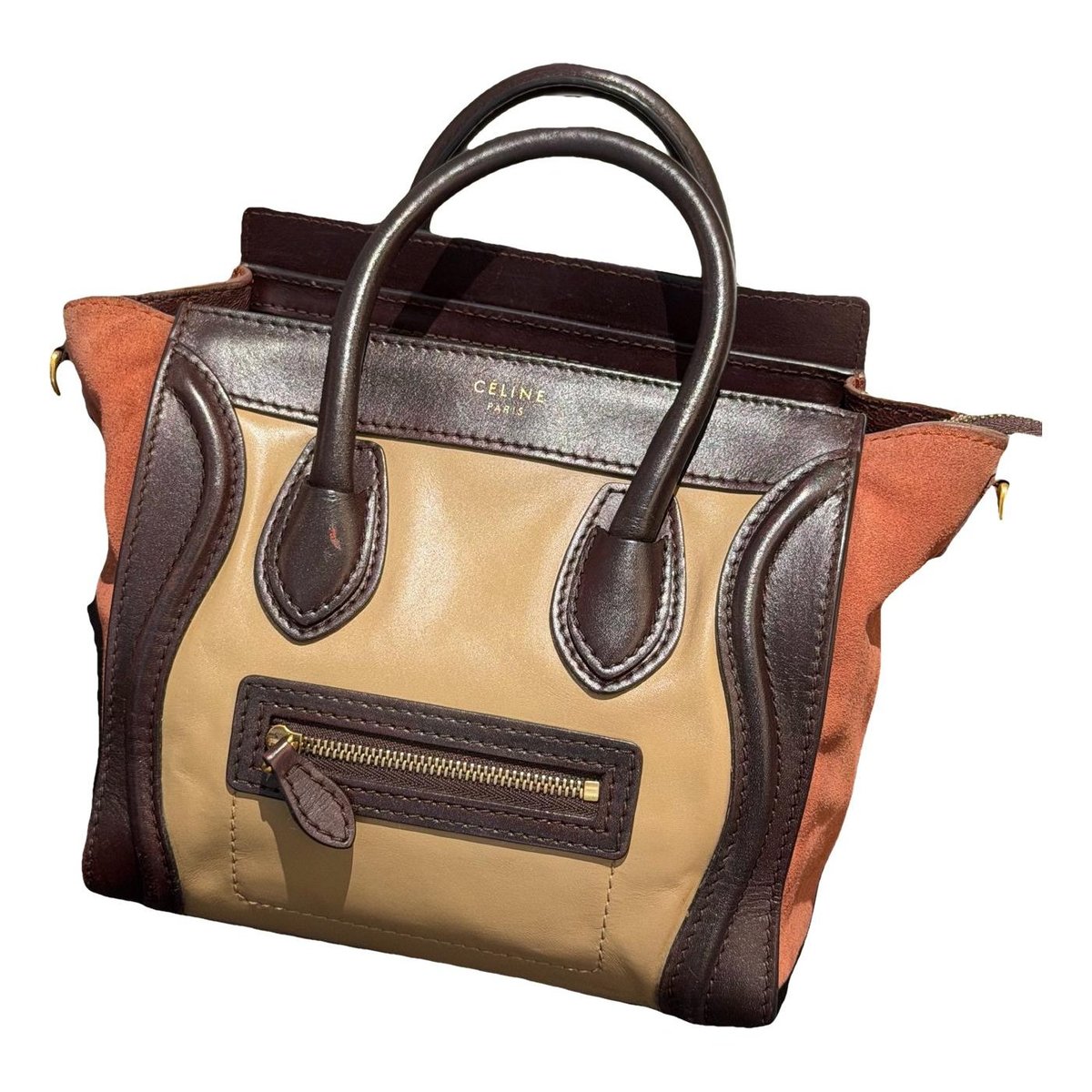 Luggage leather handbag