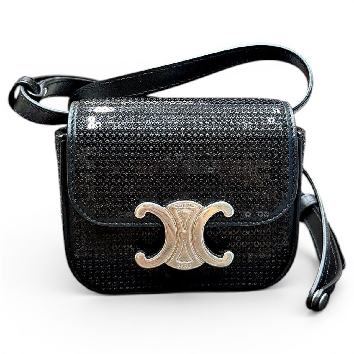 Triomphe leather handbag