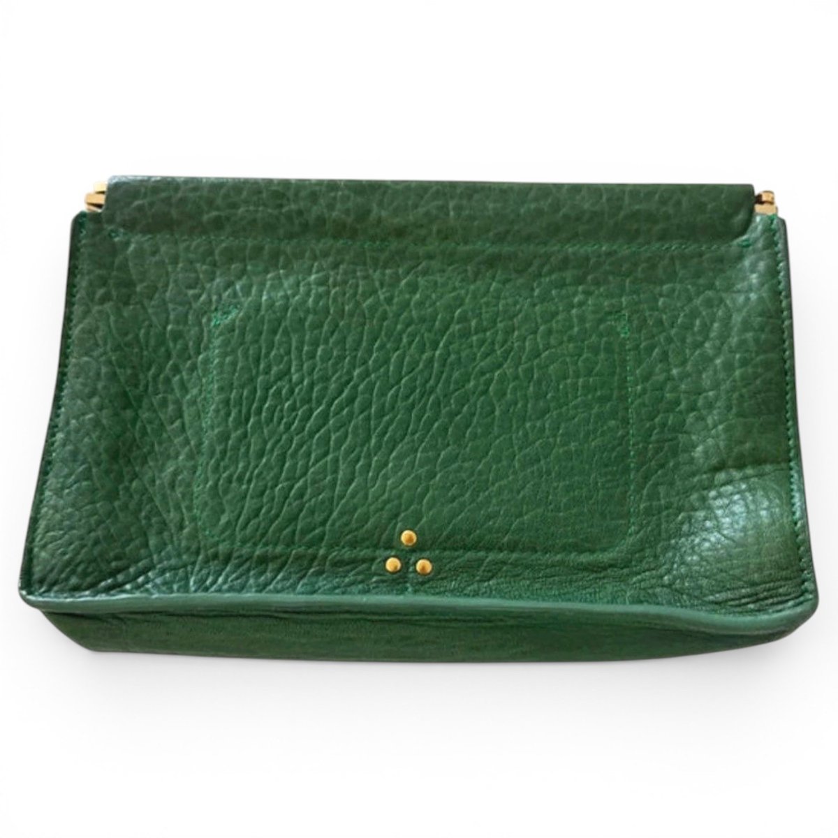 Leather clutch bag
